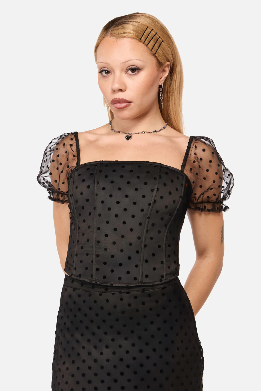 Polka Party Corset Top