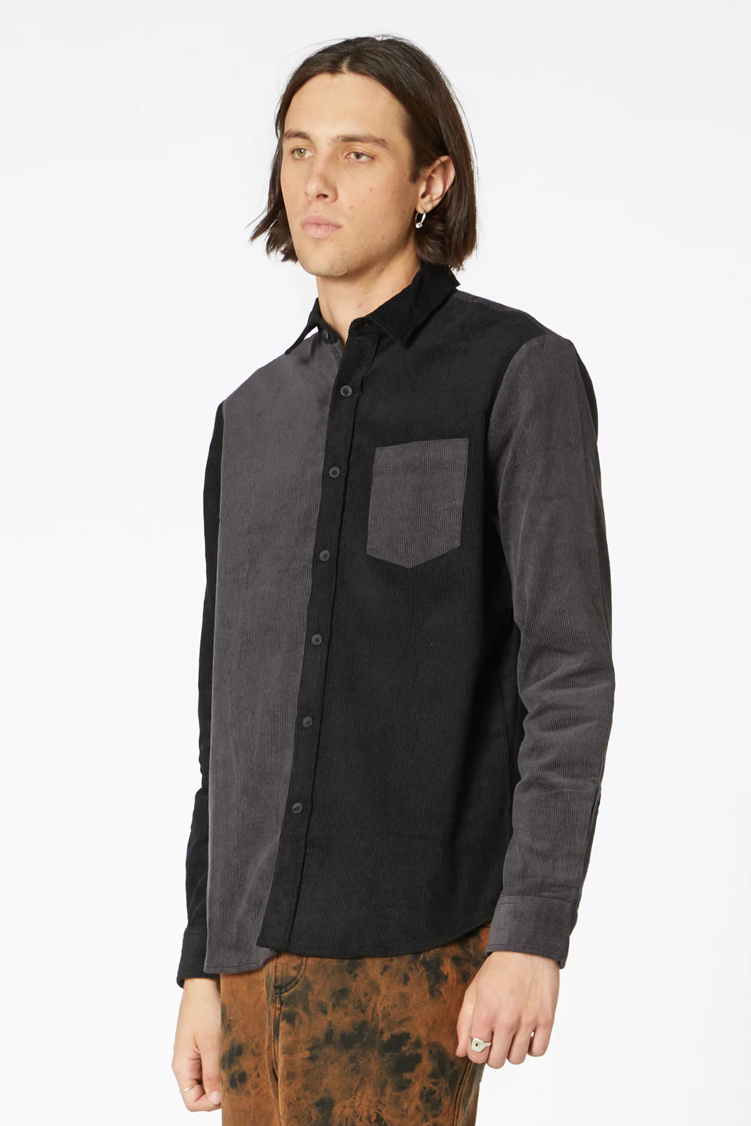 Split Cord Long Sleeve Shirt