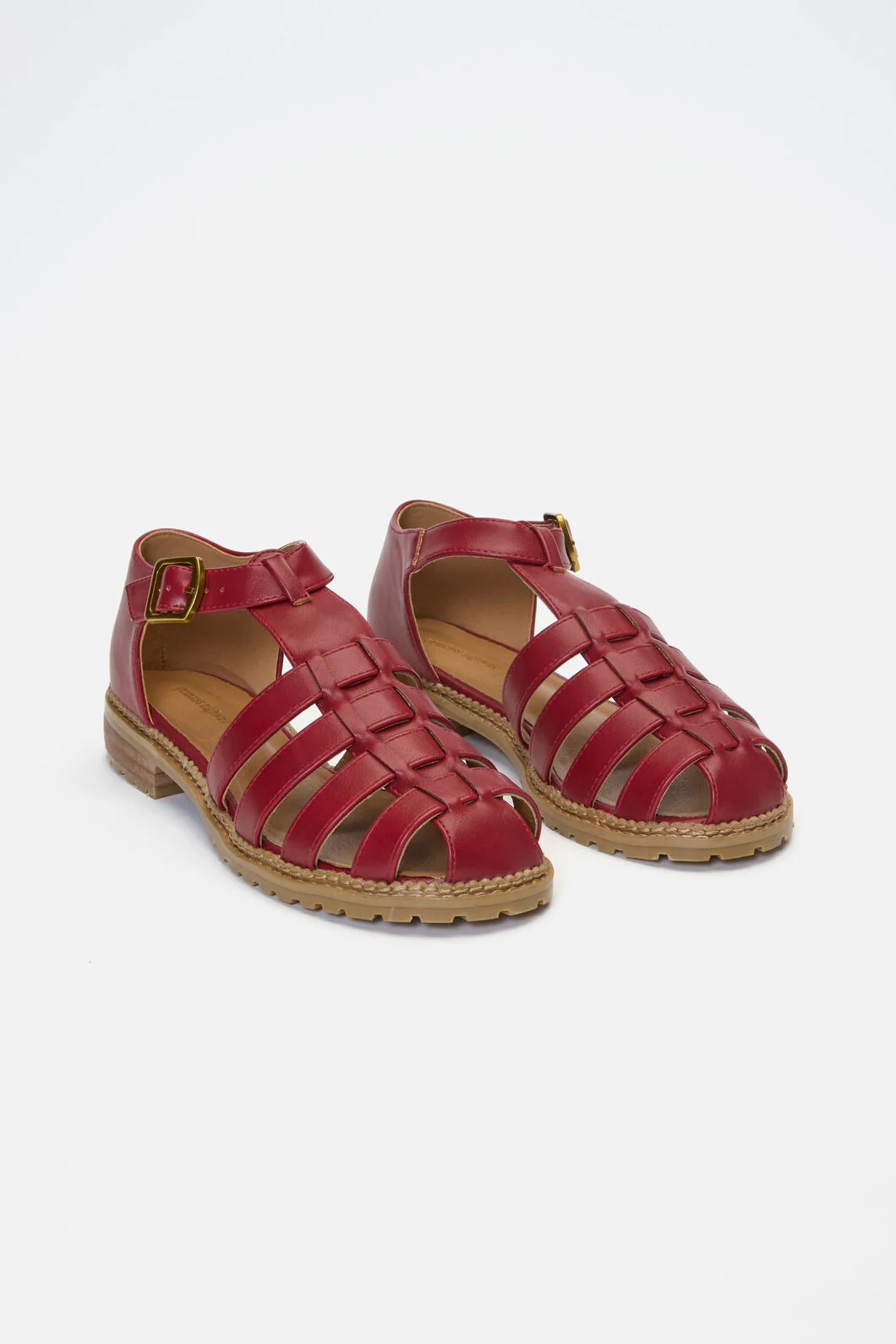Dark Red Classic Sandal