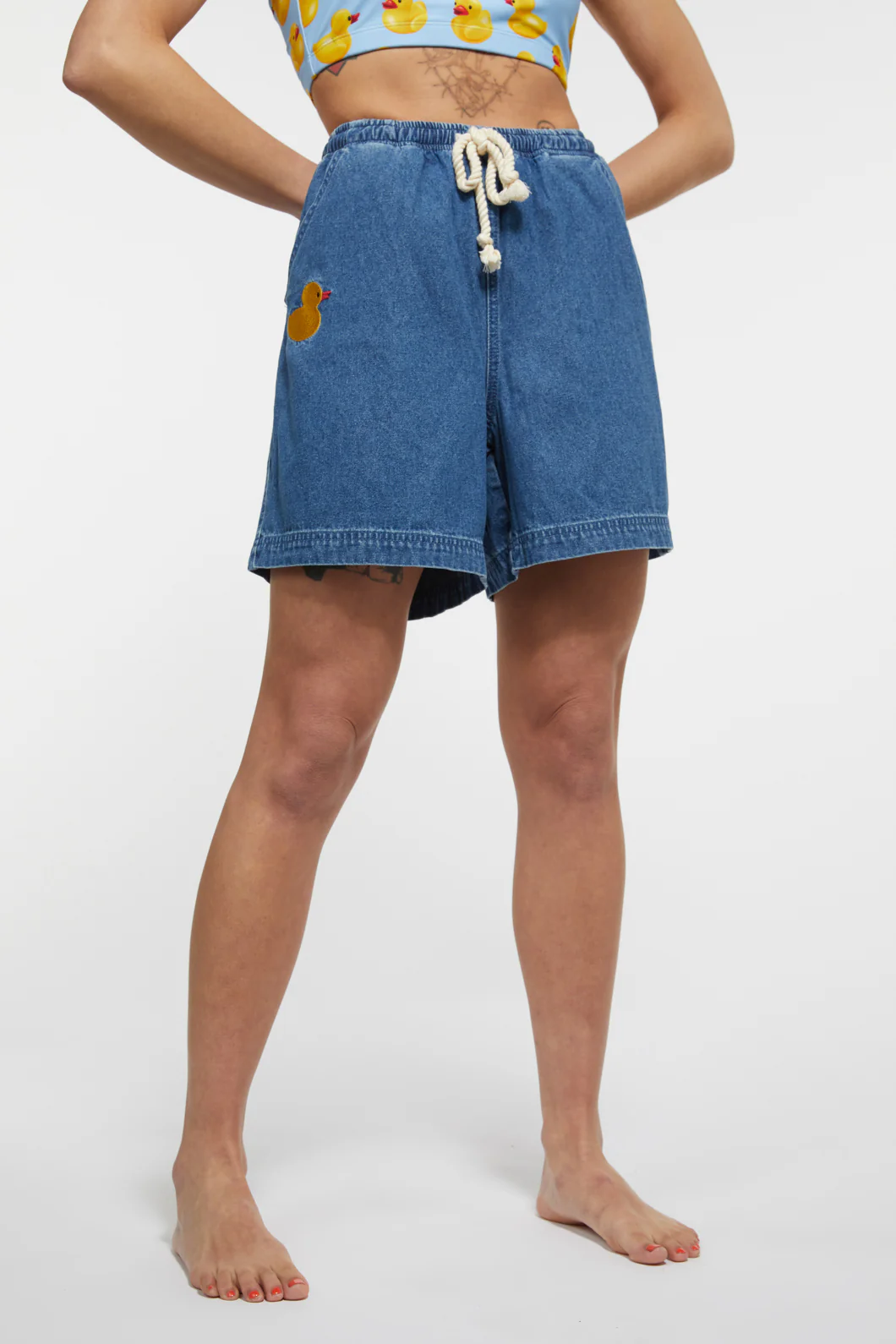 Denim Rubber Duck Short