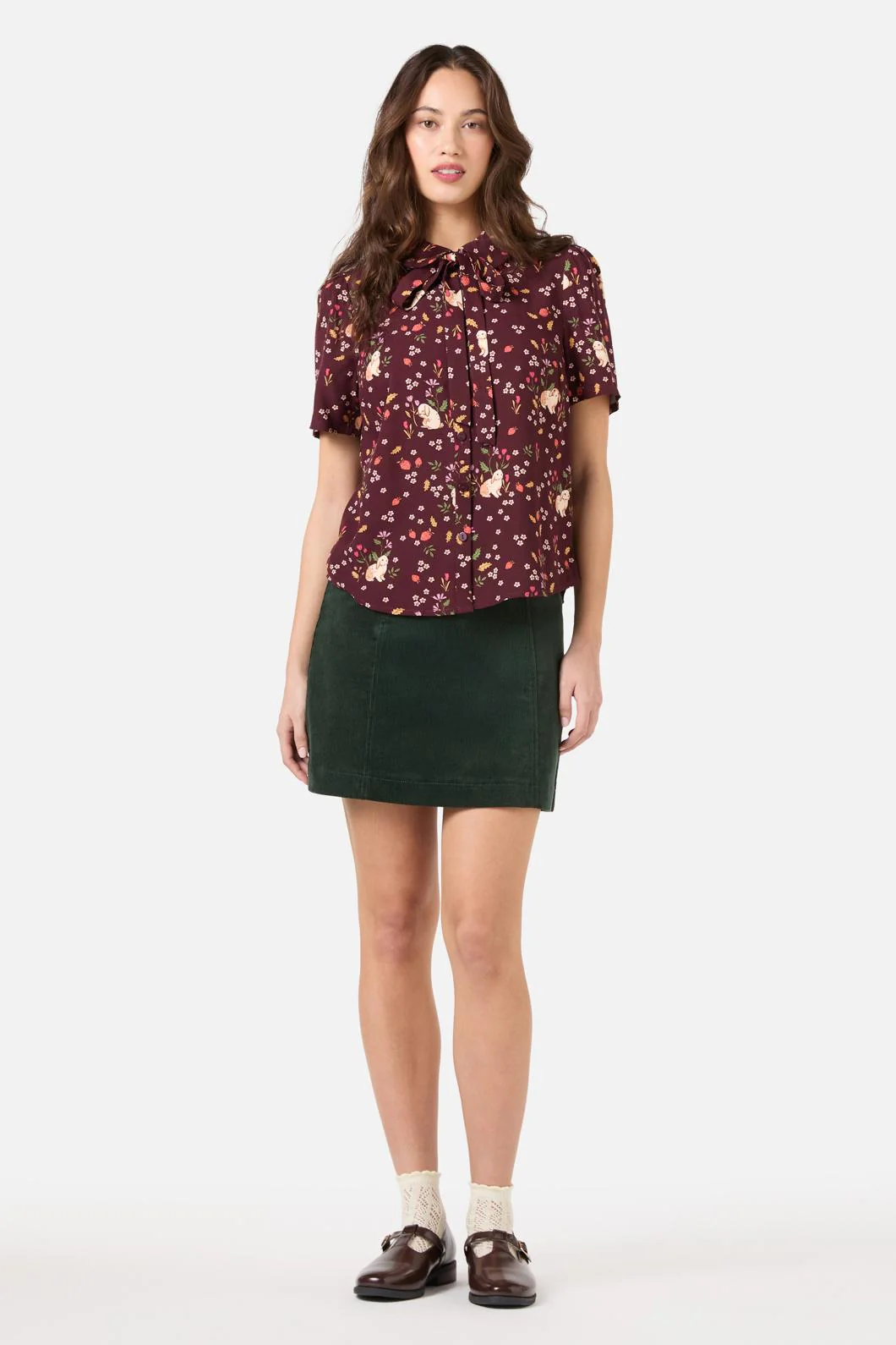 Coco Rabbit Short Sleeve Blouse