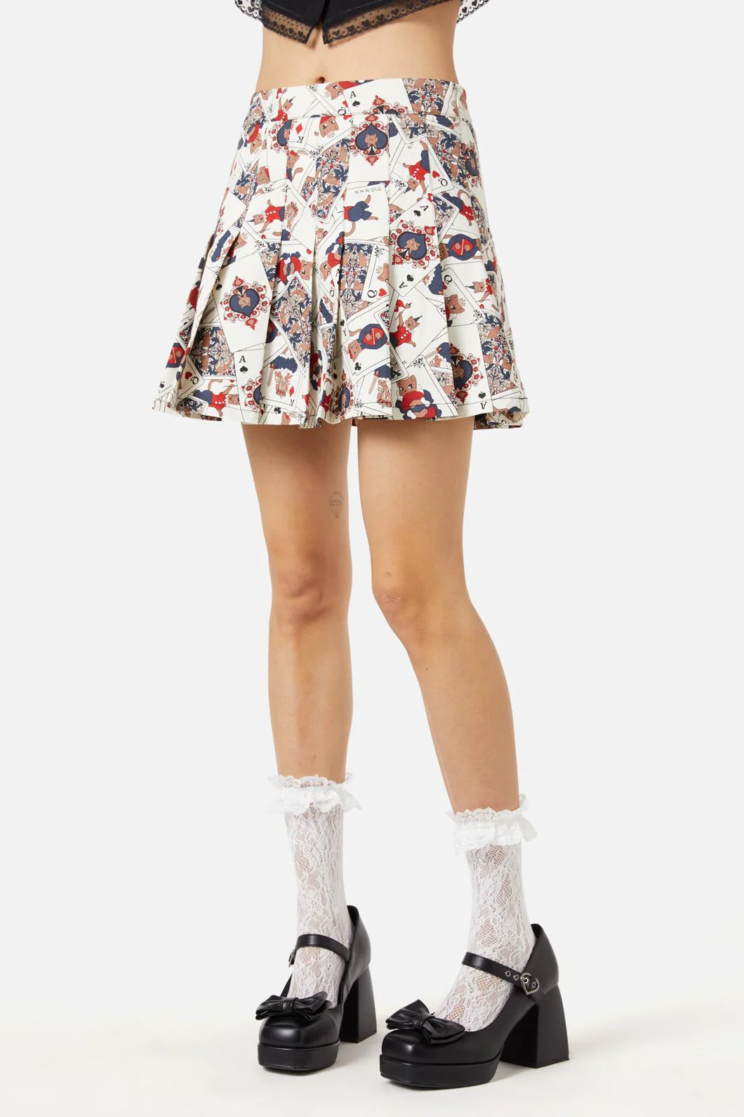 Queen Of Cats Print Skort