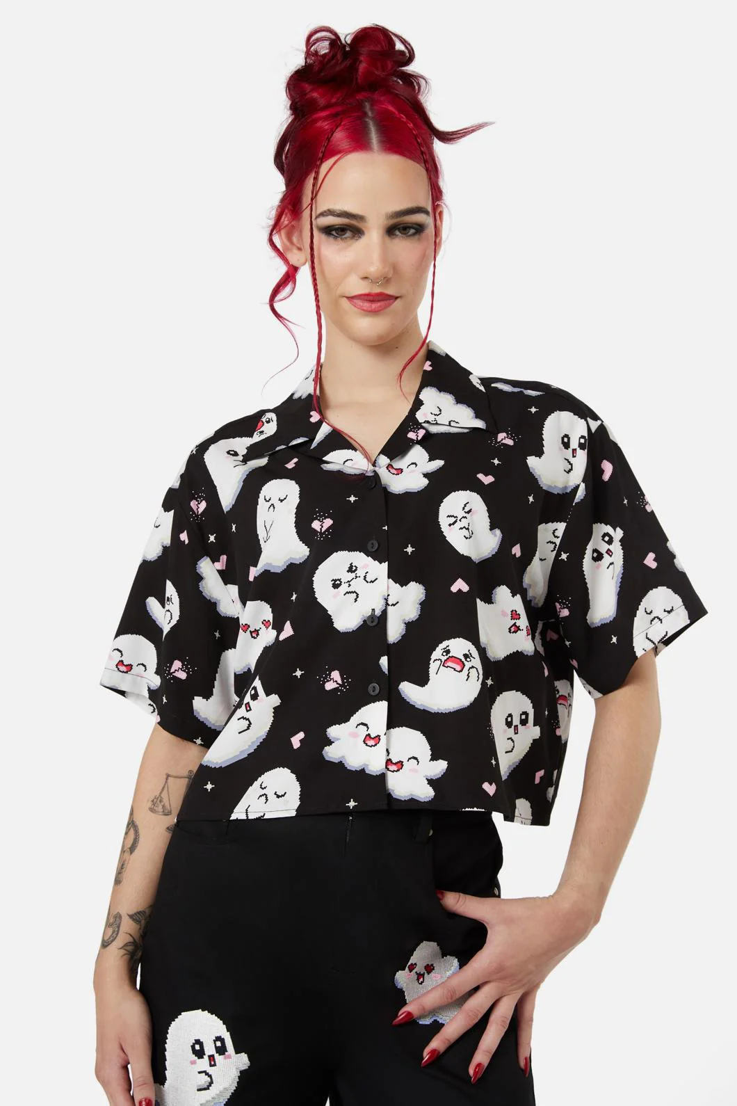 Ghostie Print Blouse