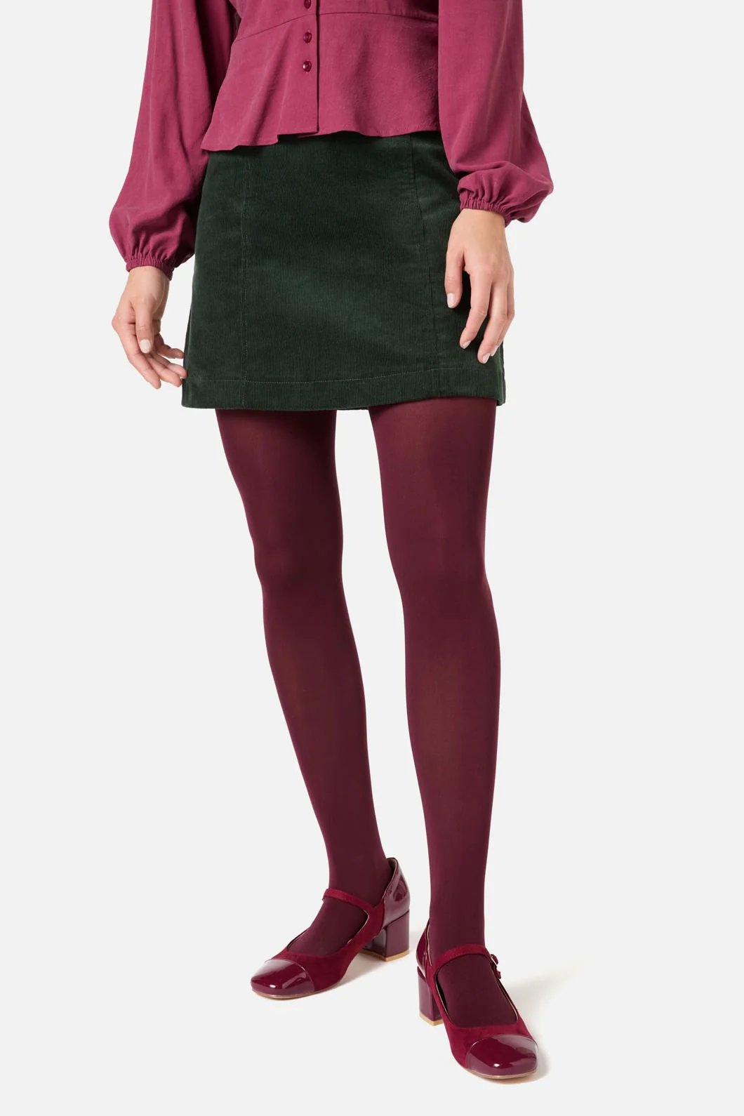 Plum Plain Tights