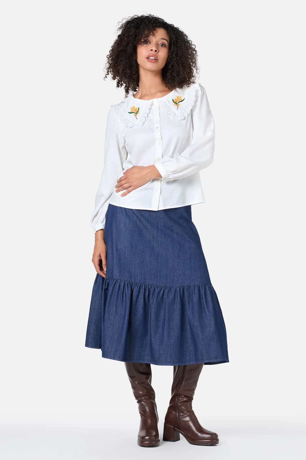 Wattle Embroidered Blouse