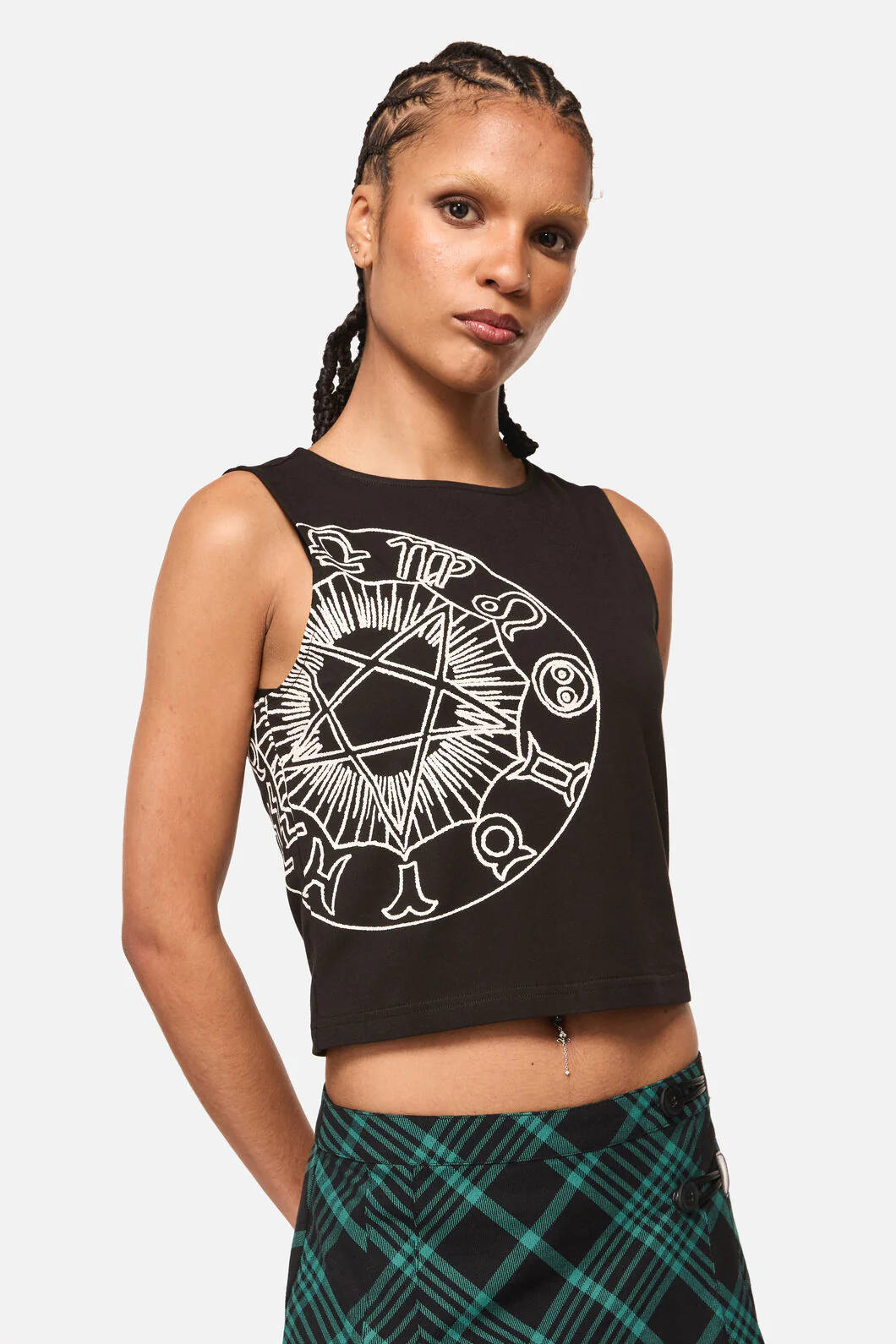 Conjuring Goth Print Tank Top
