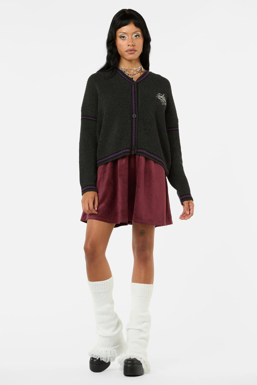 Not Afraid Sword Crest Cardi