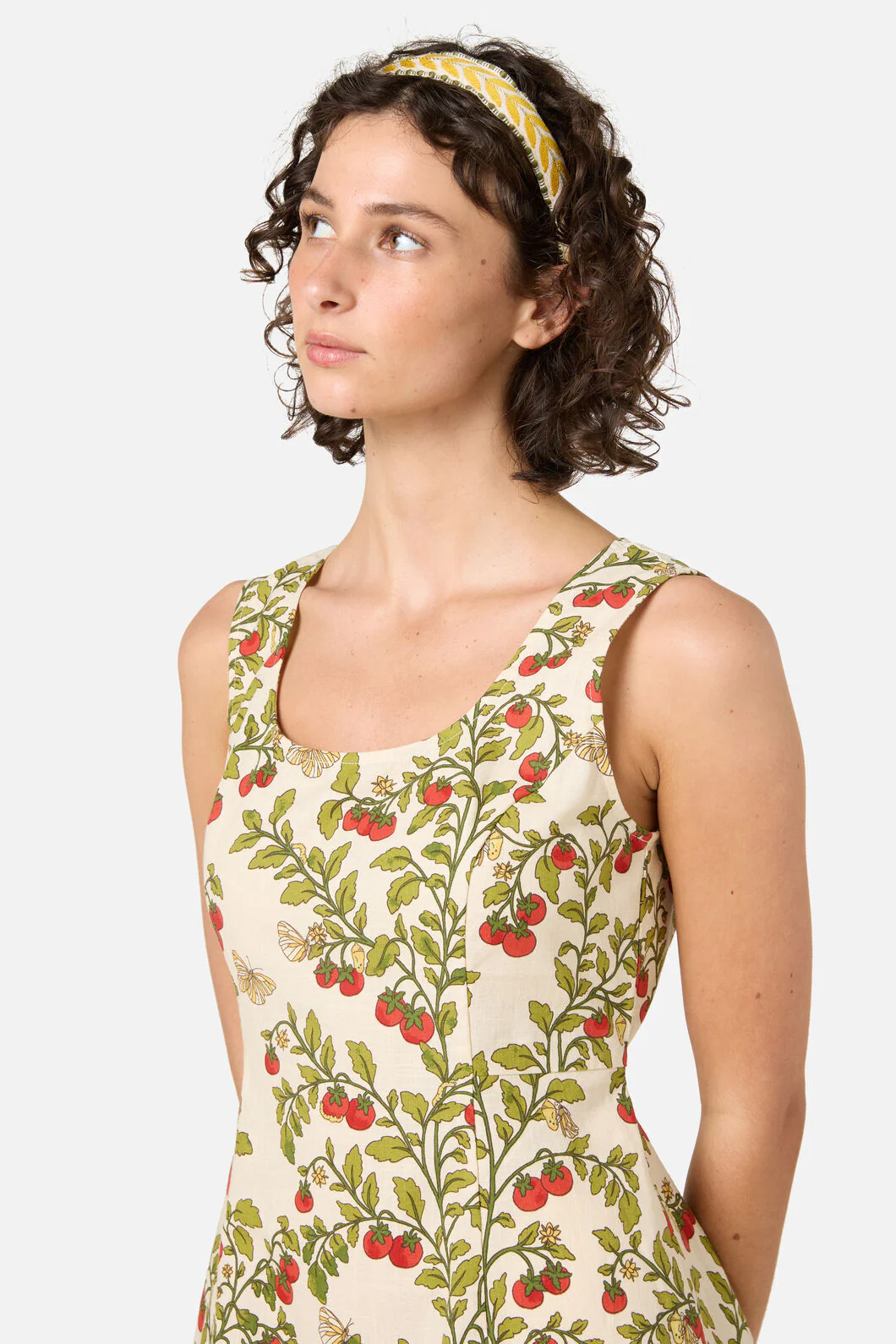 Yellow Embroidered Headband