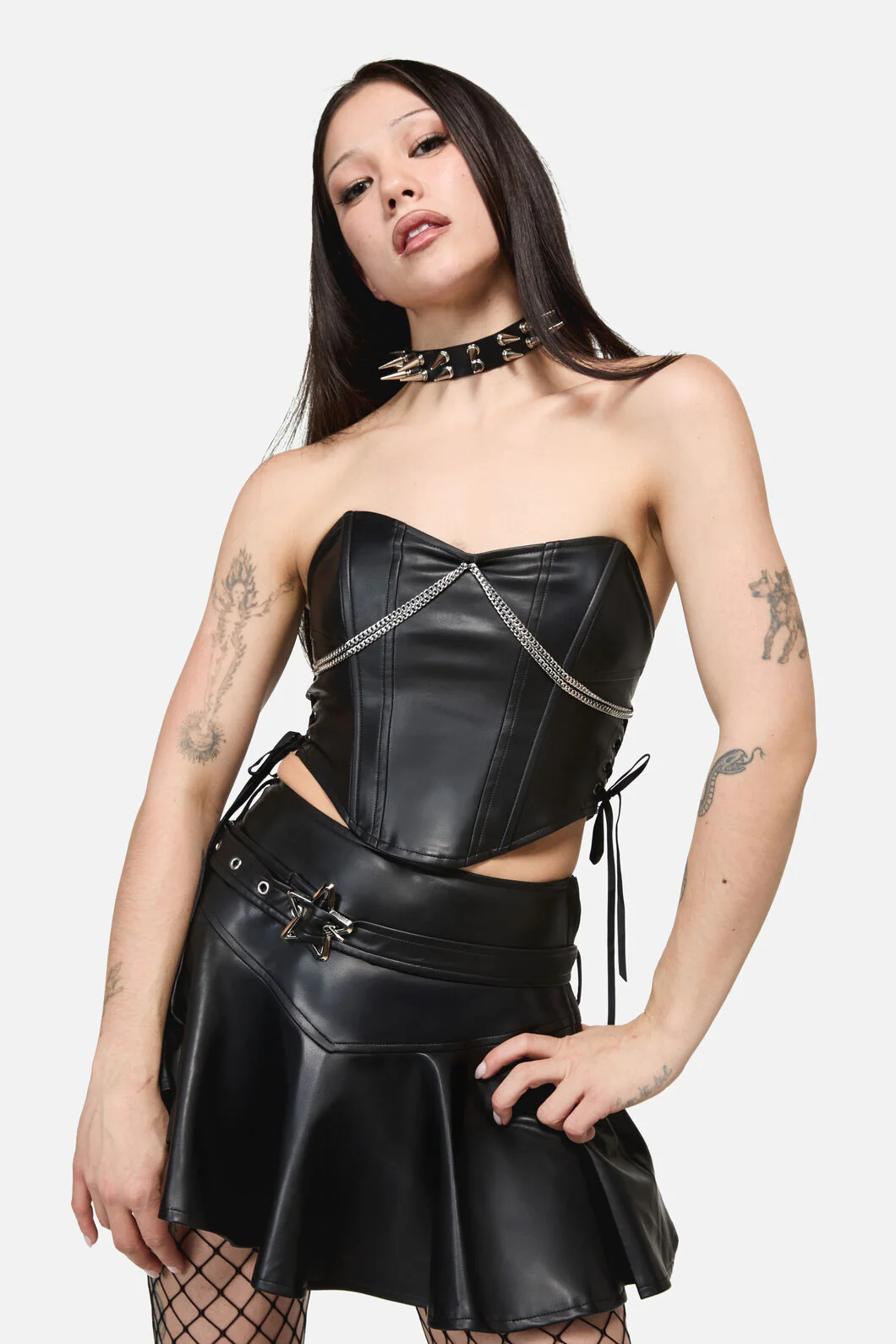 Roxi Goth Chain Trim Corset