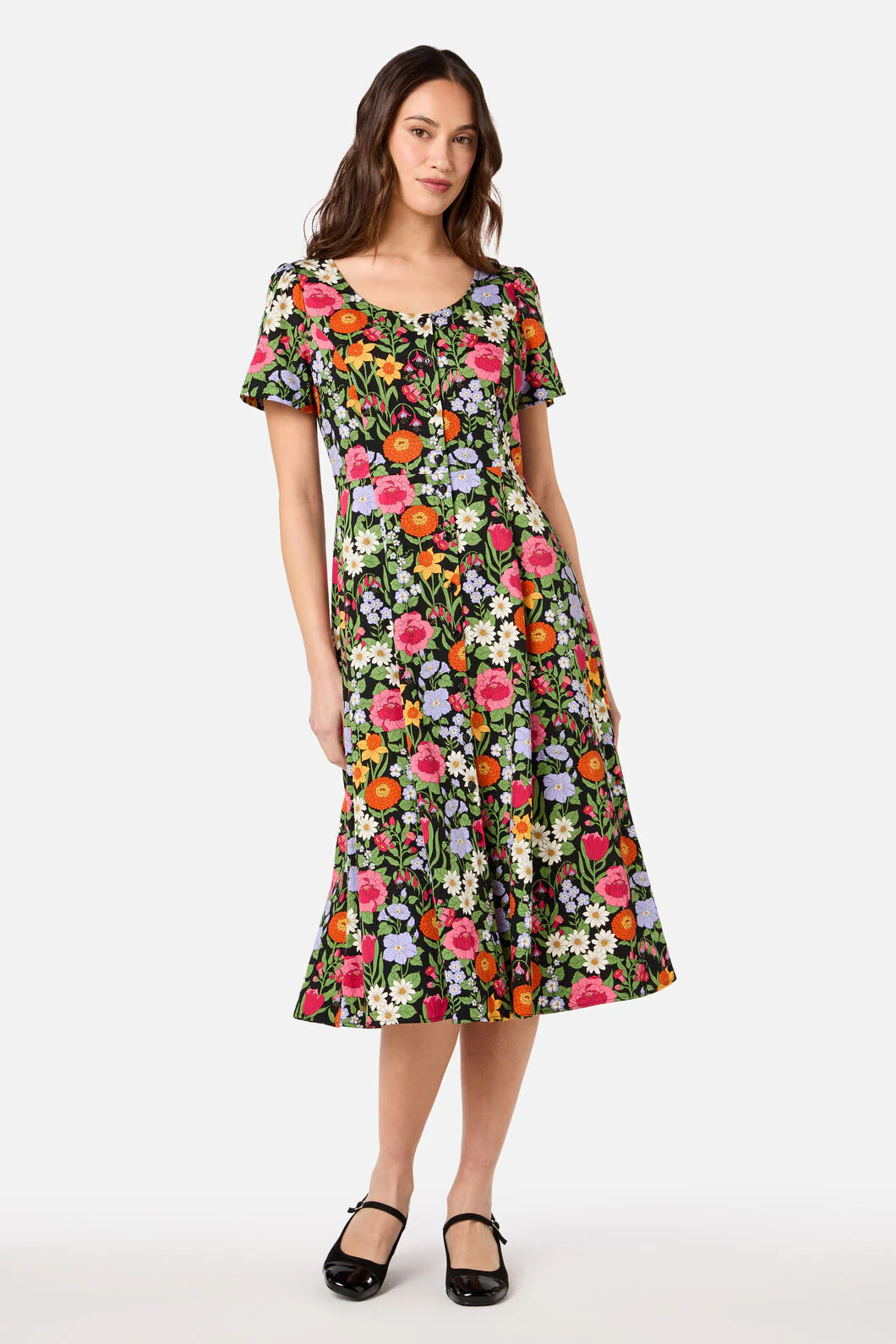 Floral Field Midi Dress