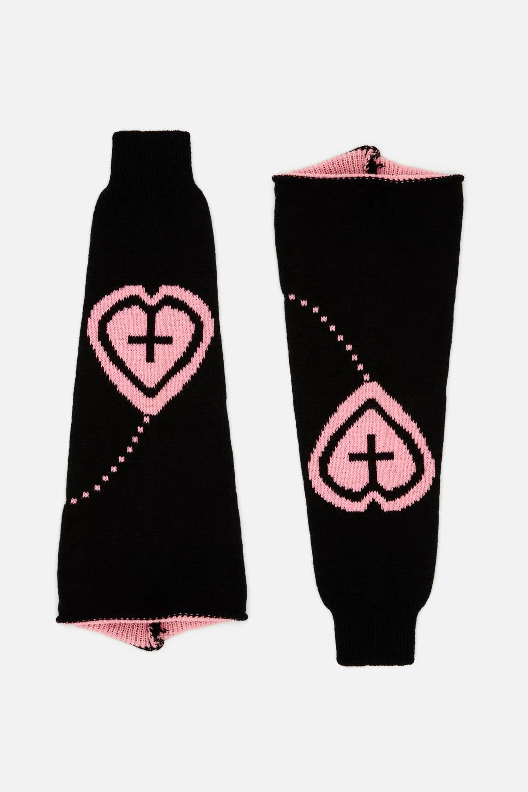 Pink & Black Leg Warmers