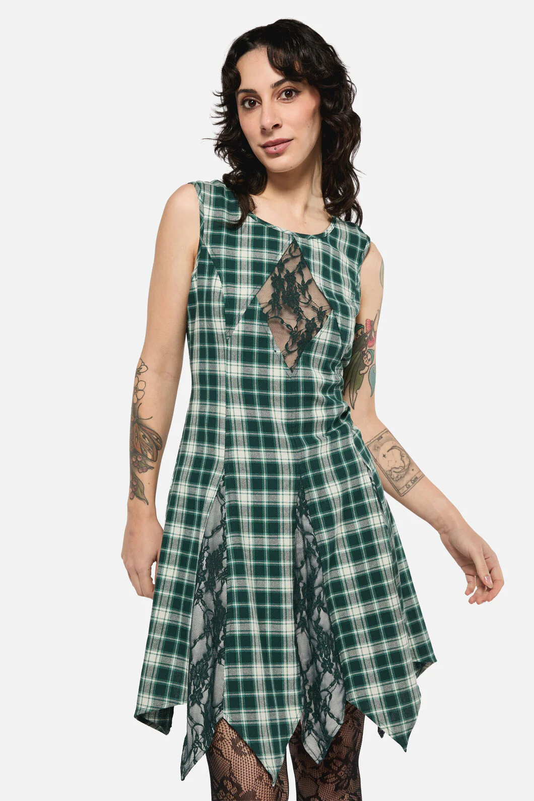 KeeperOfTheWoodsTartanLaceDres