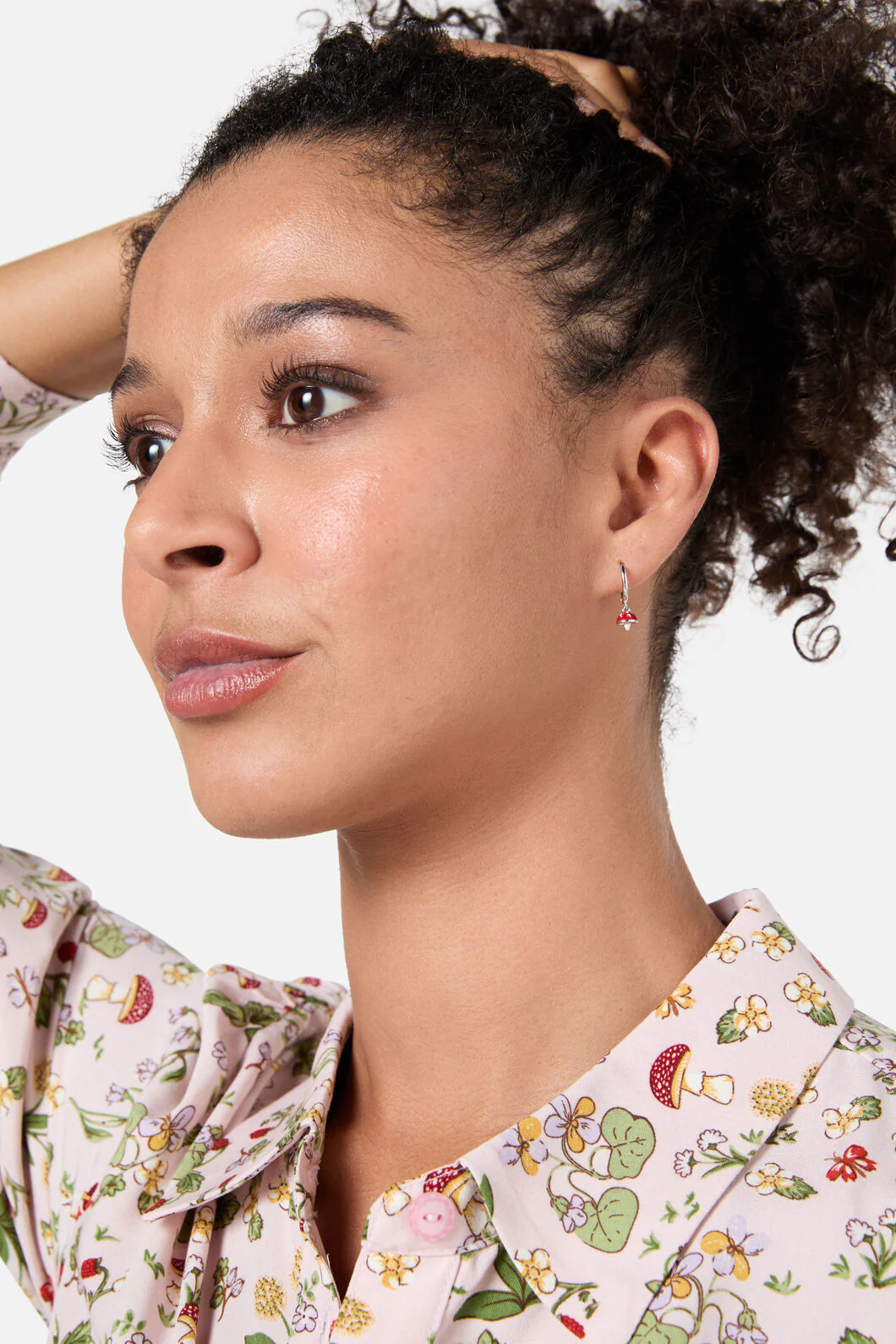 Small Mushroom Sleeper Earrings