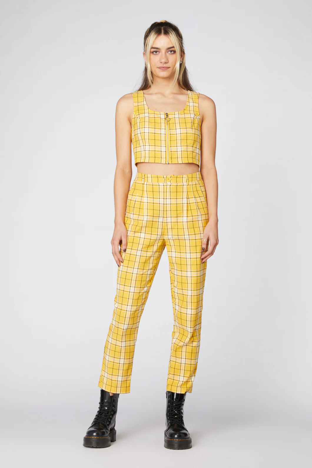 Tartan Mood Bustier Top