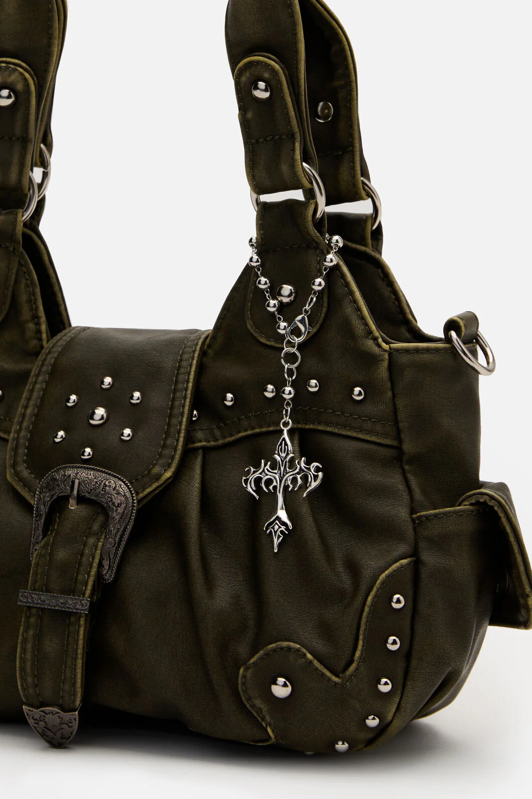 Cyber Cross Bag Charm