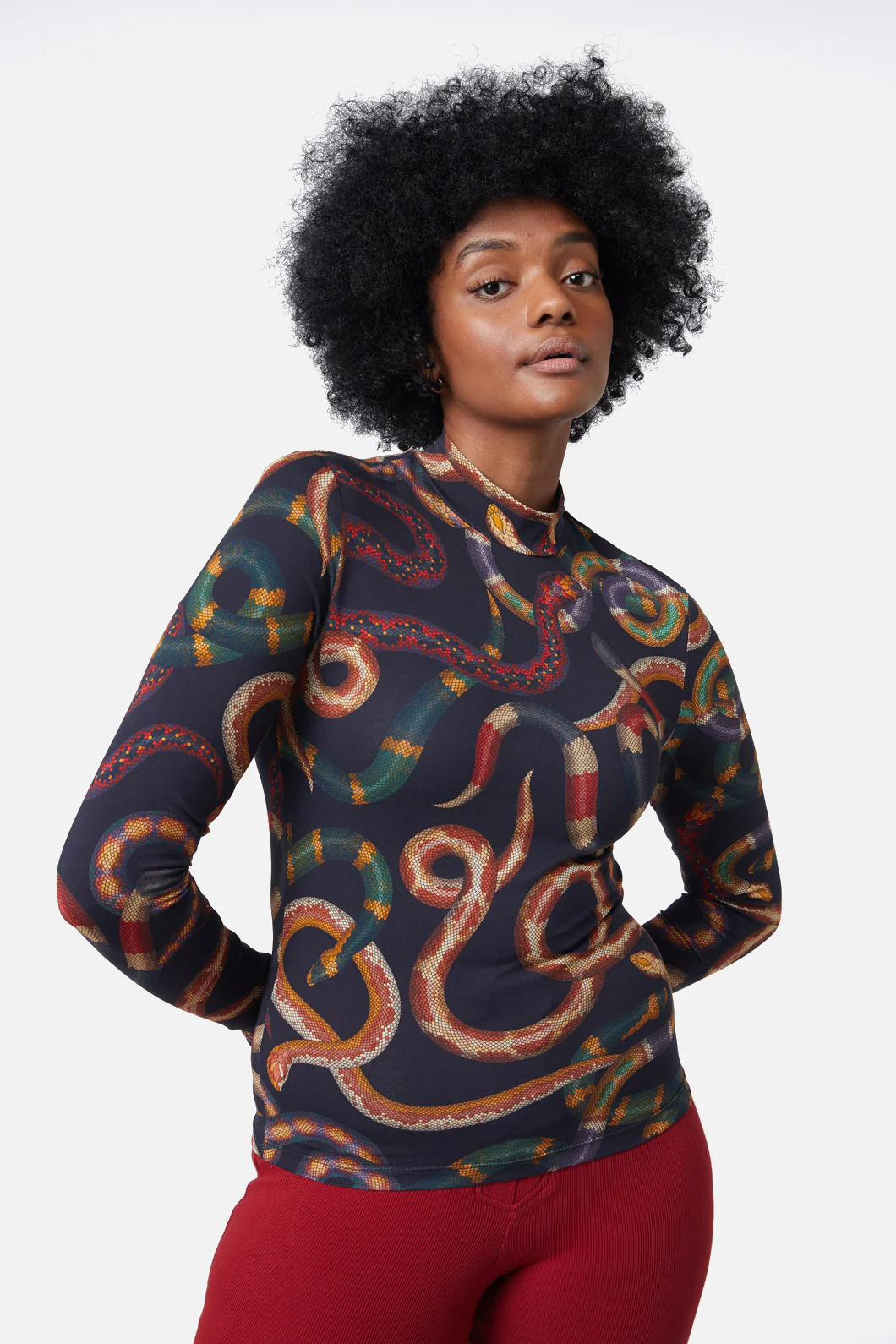 Serpent Jersey Fitted Skivvy