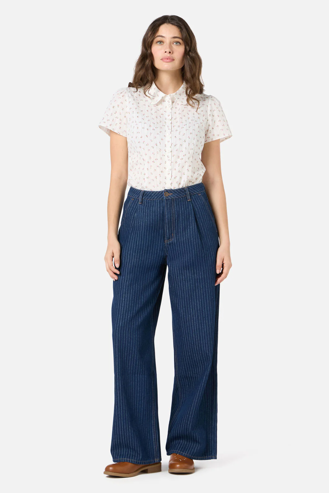 Pinstripe Relaxed Jean