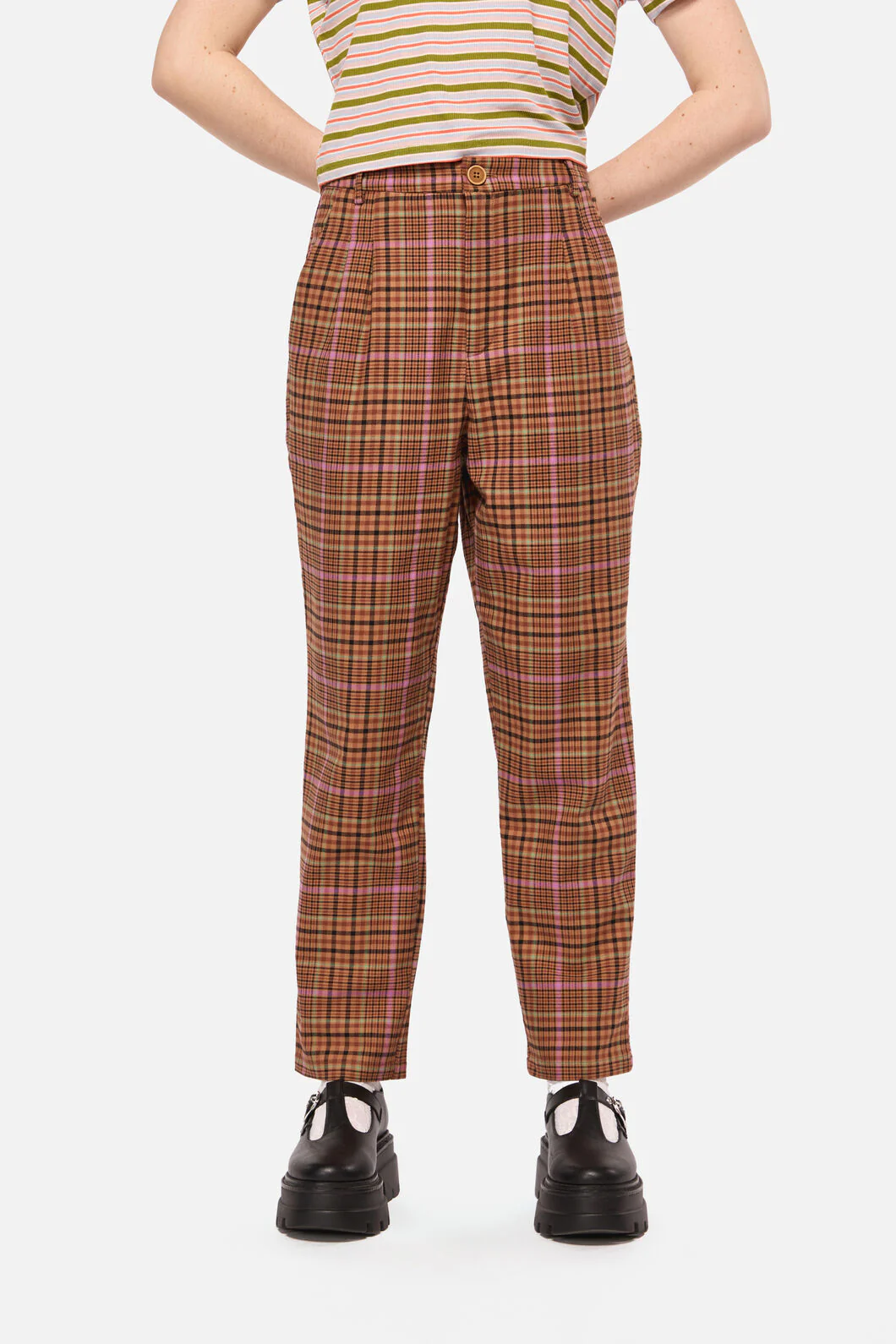 Rustic Check Slim Fit Pants