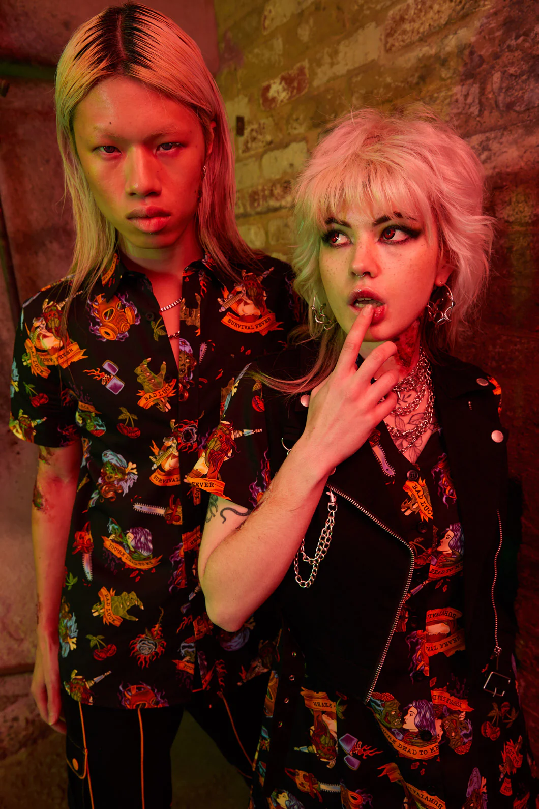 Tattoo Zombie Print Shirt