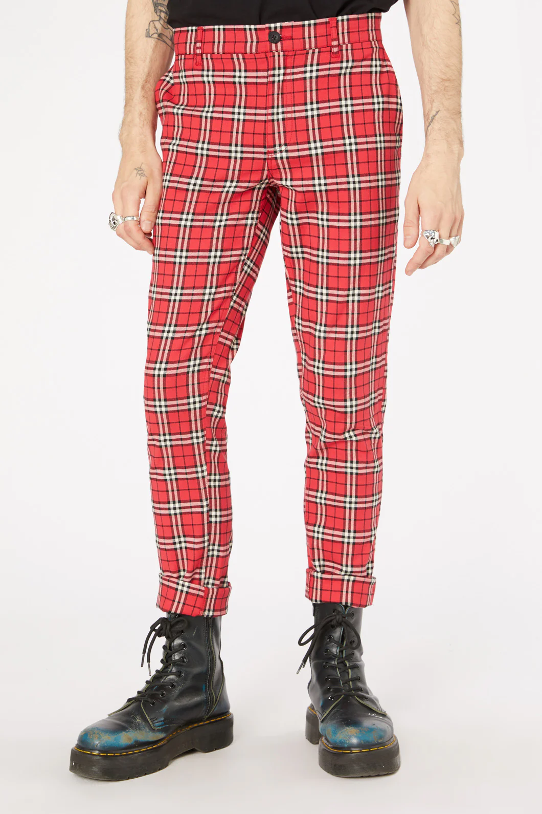 Nah Tartan Cotton Twill Pant