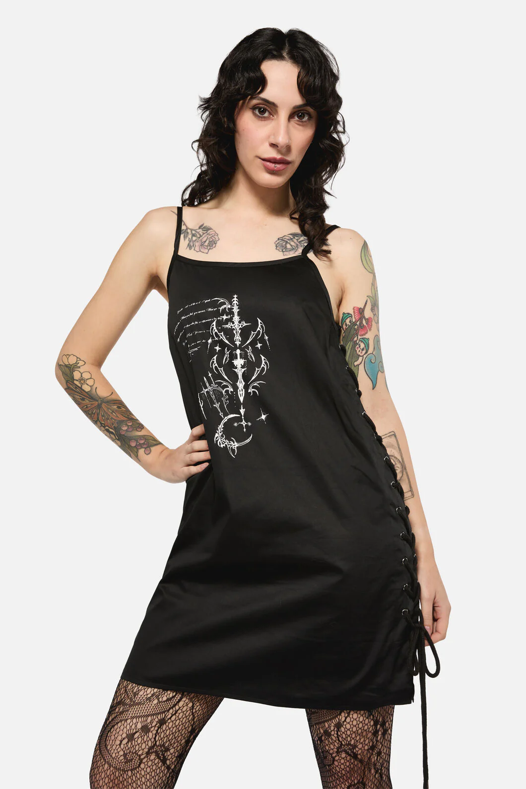 Ritual Lace Up Mini Dress