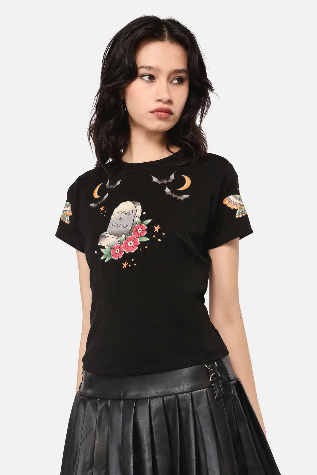 All Hallows Eve Tattoo Fitted Tee