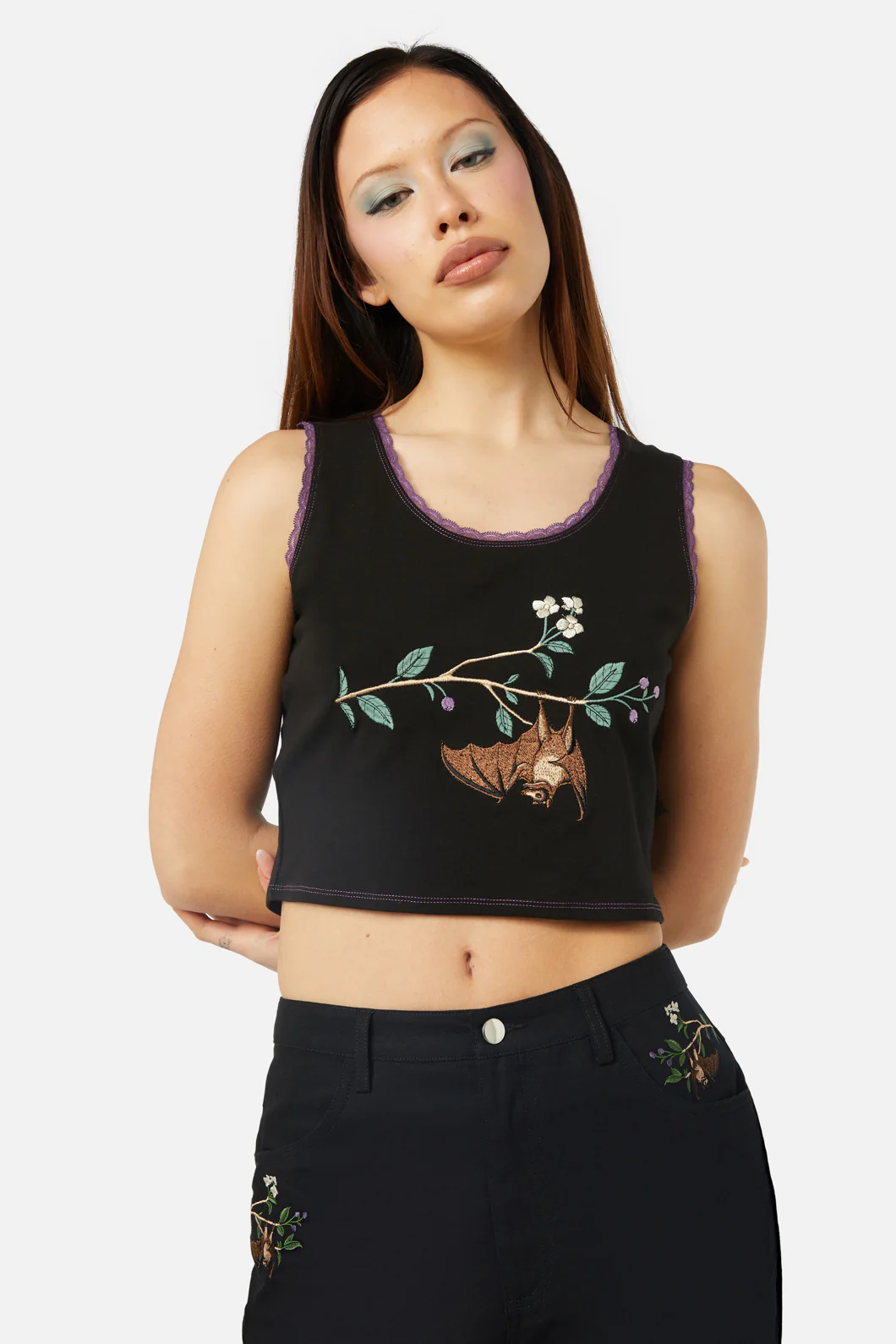 Old World Embroidered Tank
