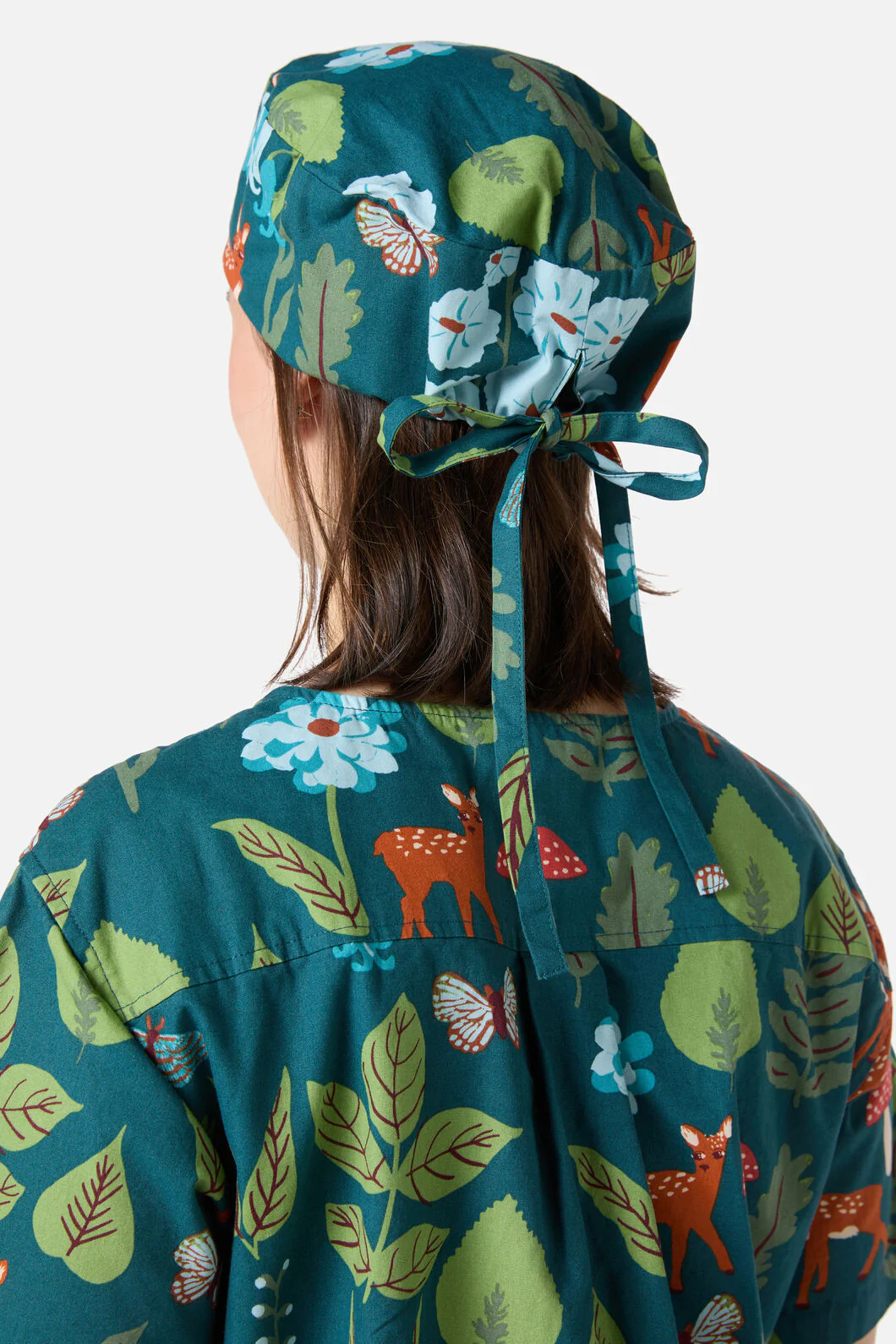 Winter Deer Scrub Hat