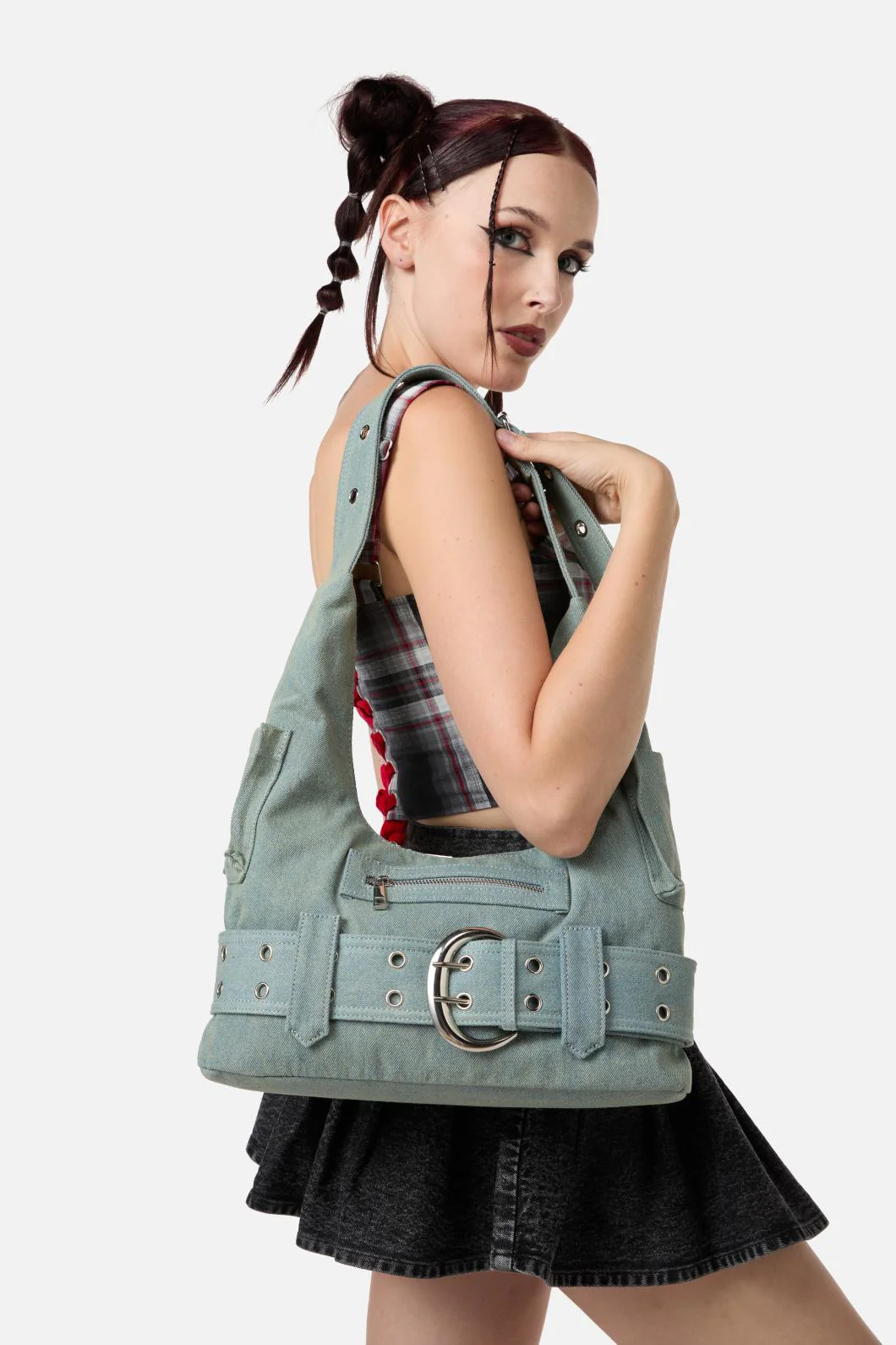 Denim Slouch Bag