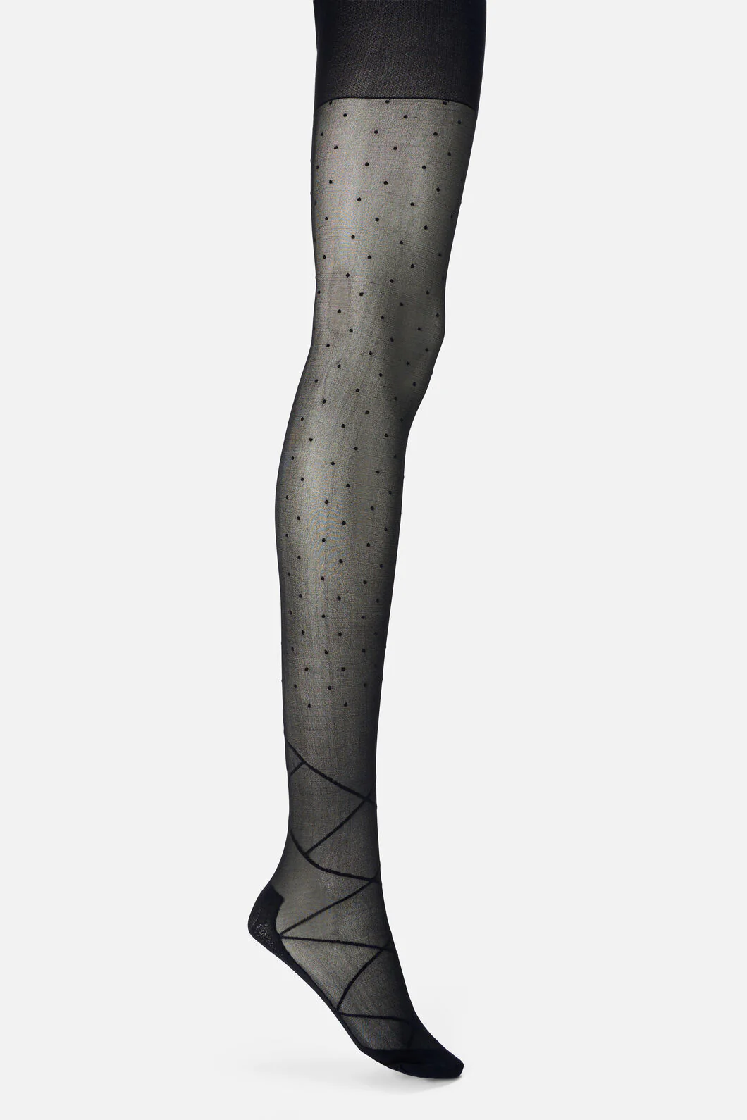 Black Spot & Bow Tights