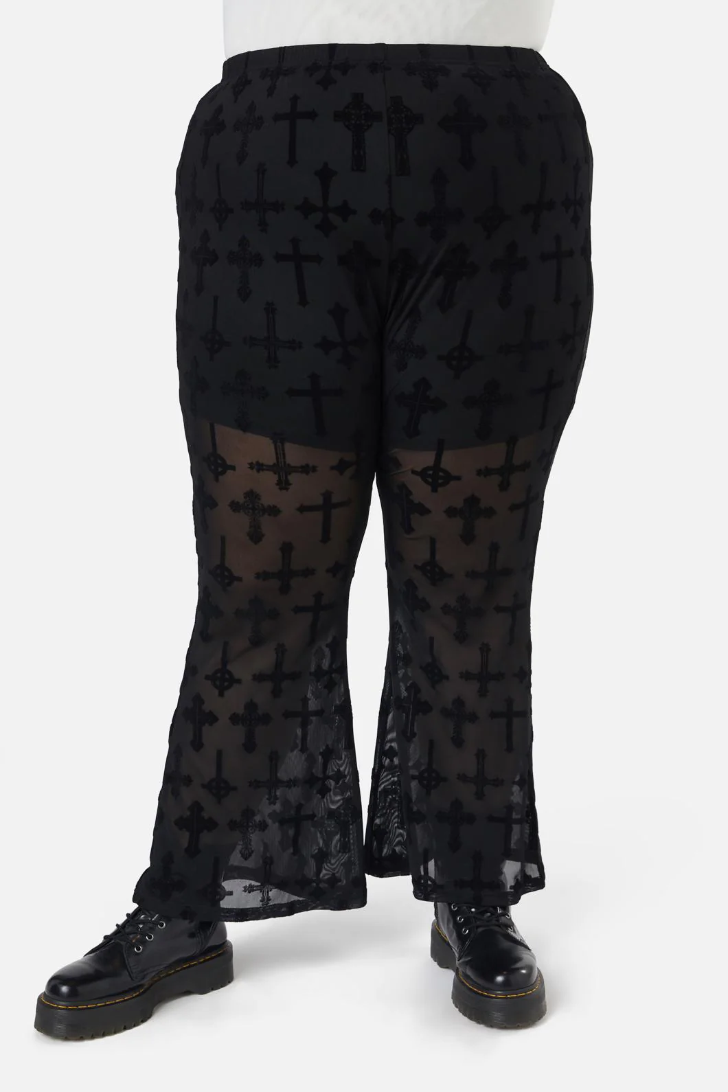Vowed Flocked Mesh Pant