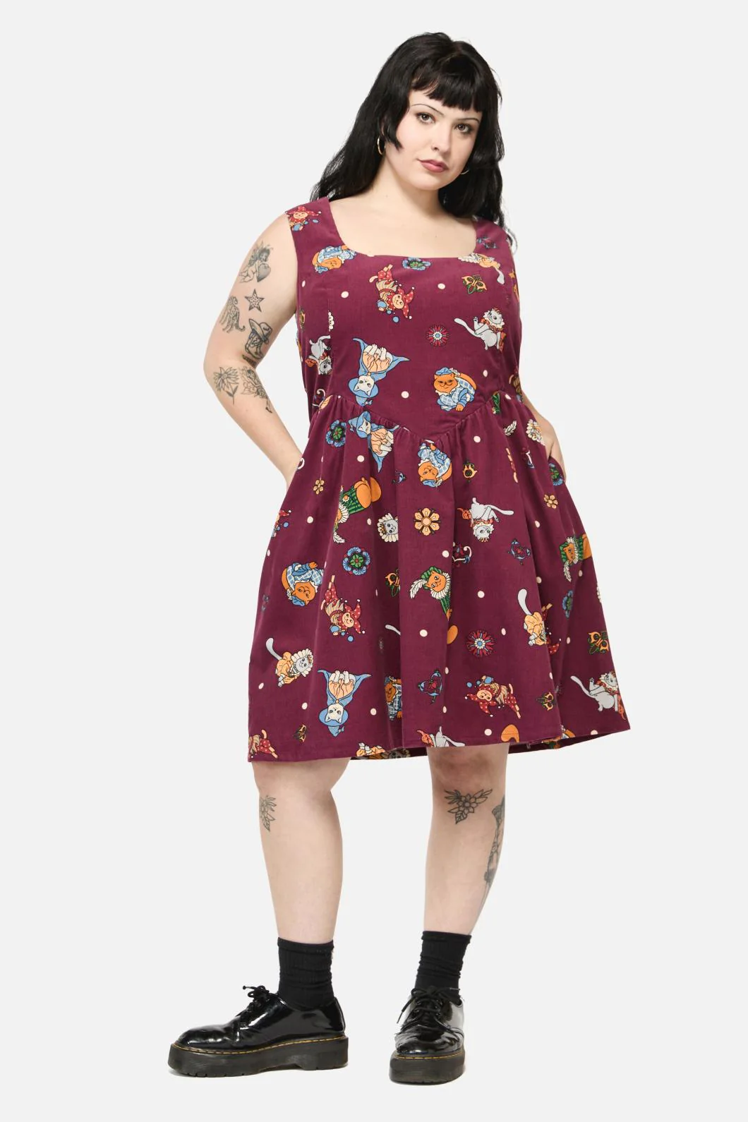 Curve Left Right Cord Dress