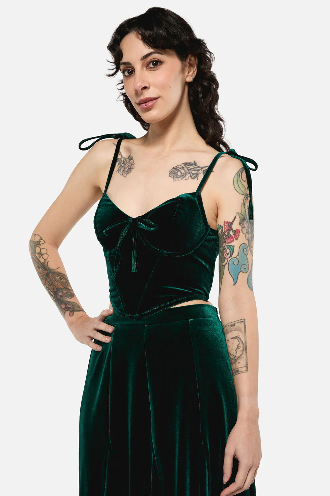 Keeper Of The Woods Velvet Corset Top