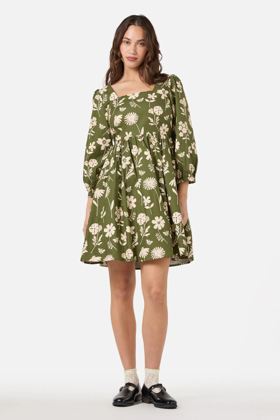 Variety Fleur 3/4 Sleeve Dress
