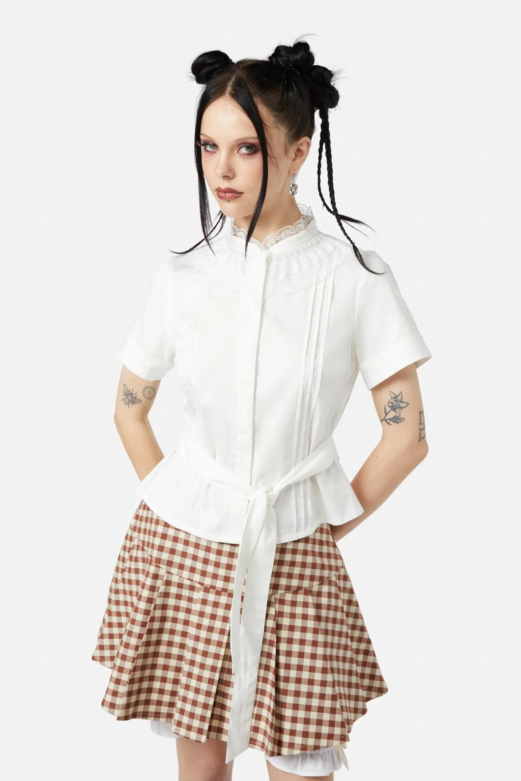 Sunset Lace Trim Blouse