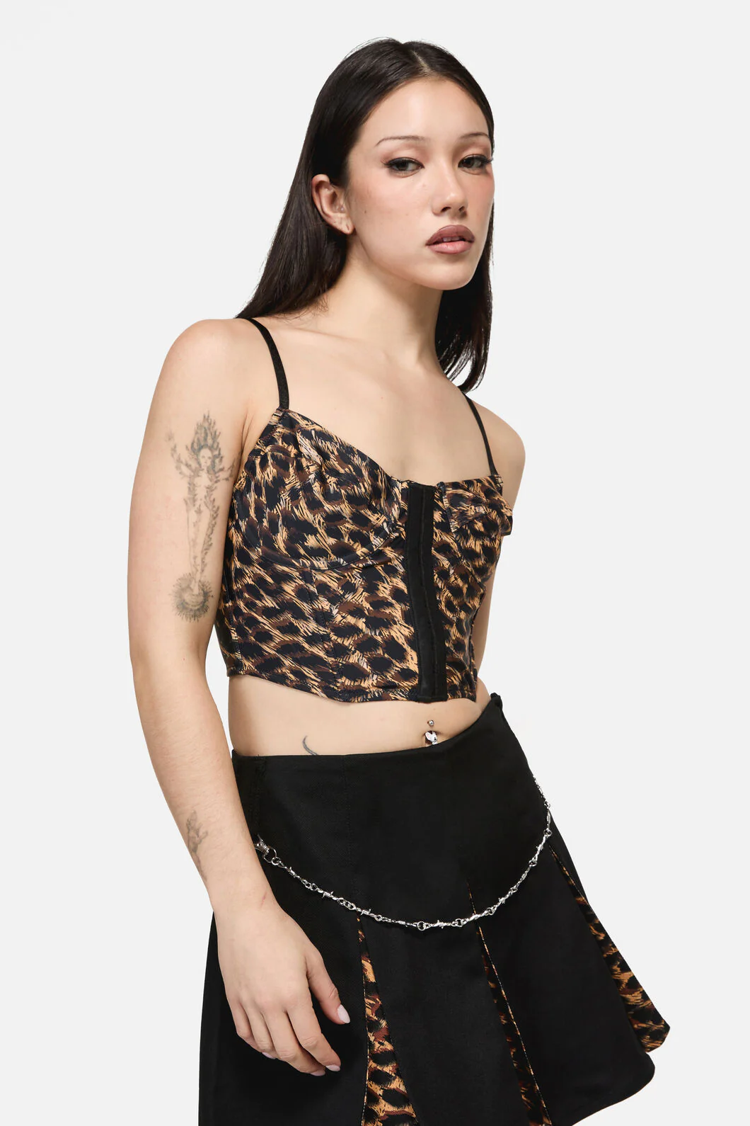 Leopard Print Grunge Top