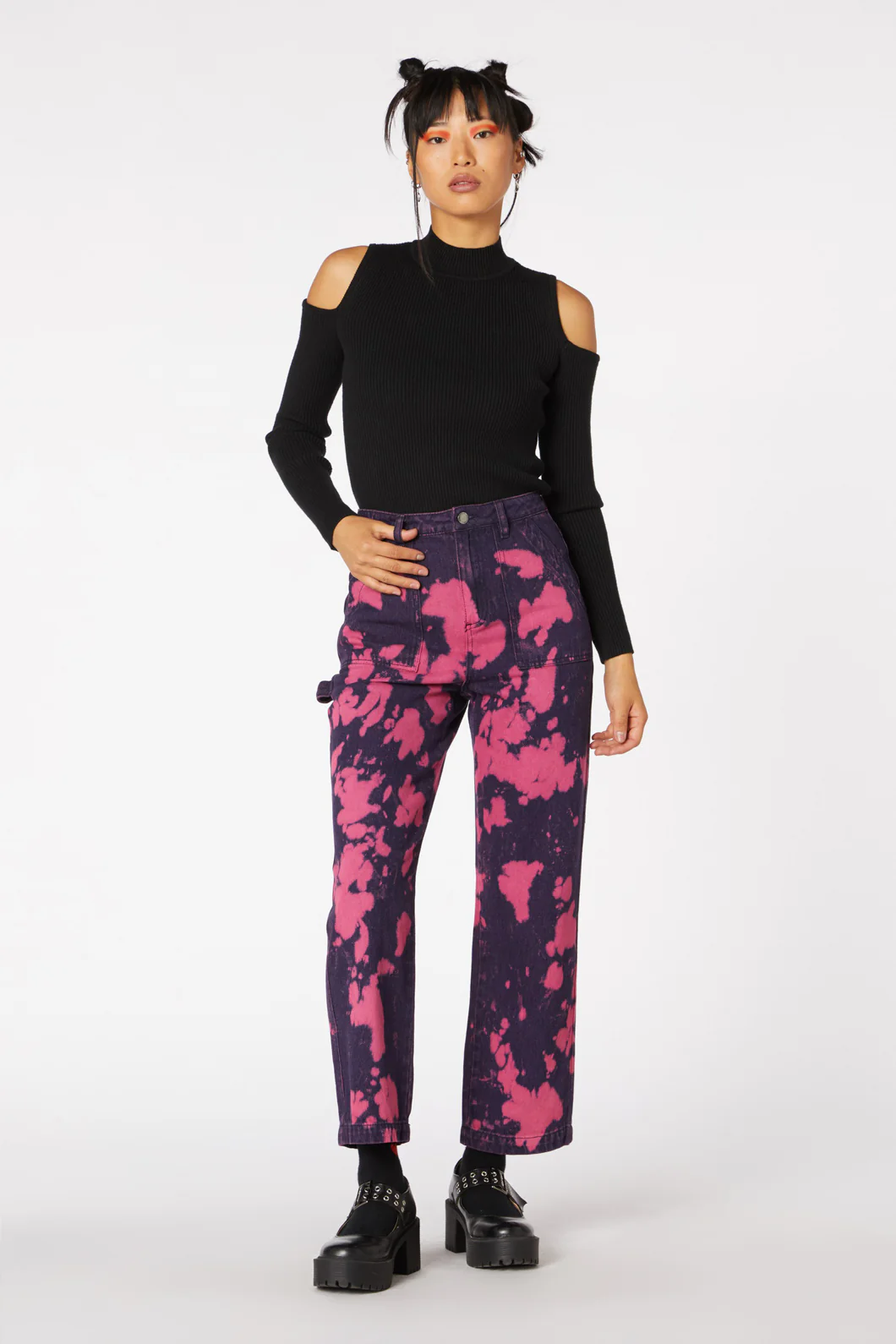 Tie Dye Denim Straight Jean