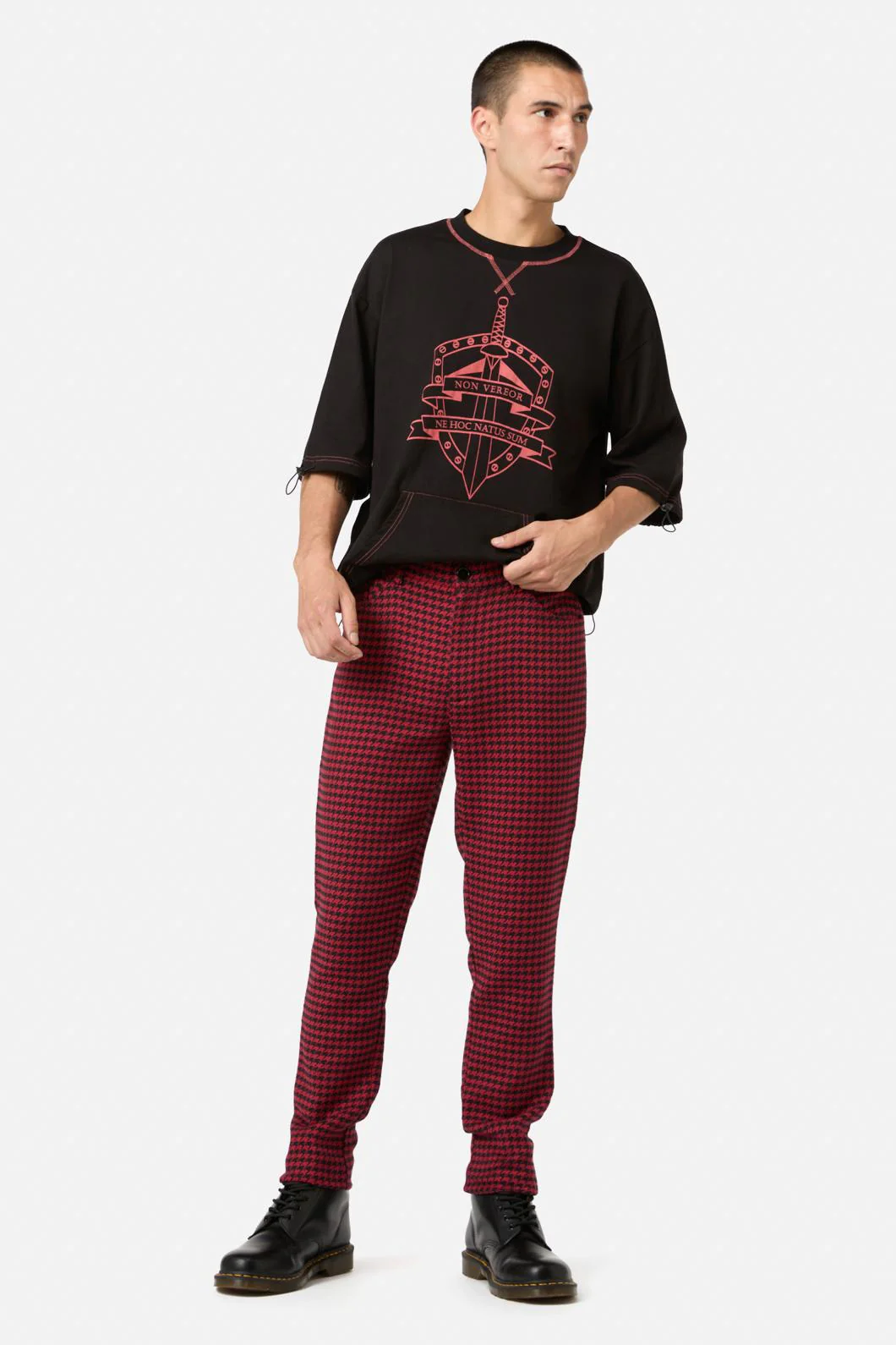 Virtue Houndstooth Slim Fit Pants