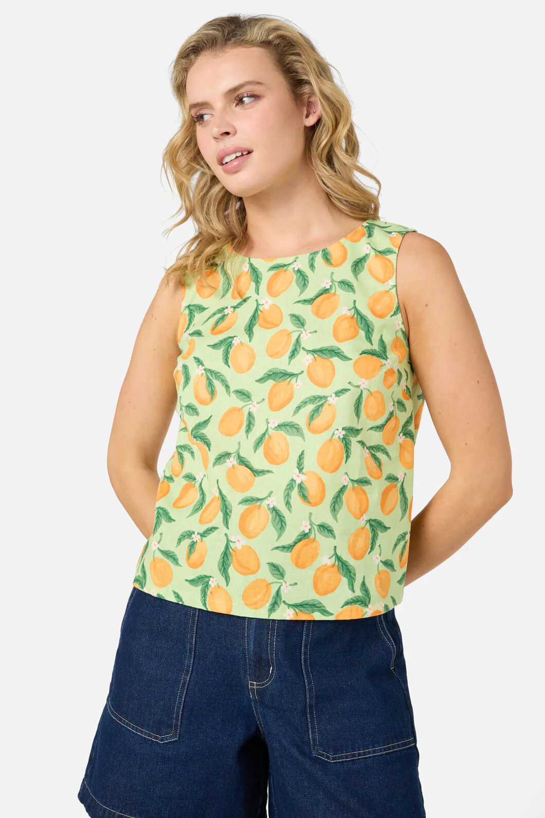Apricots Shell Top