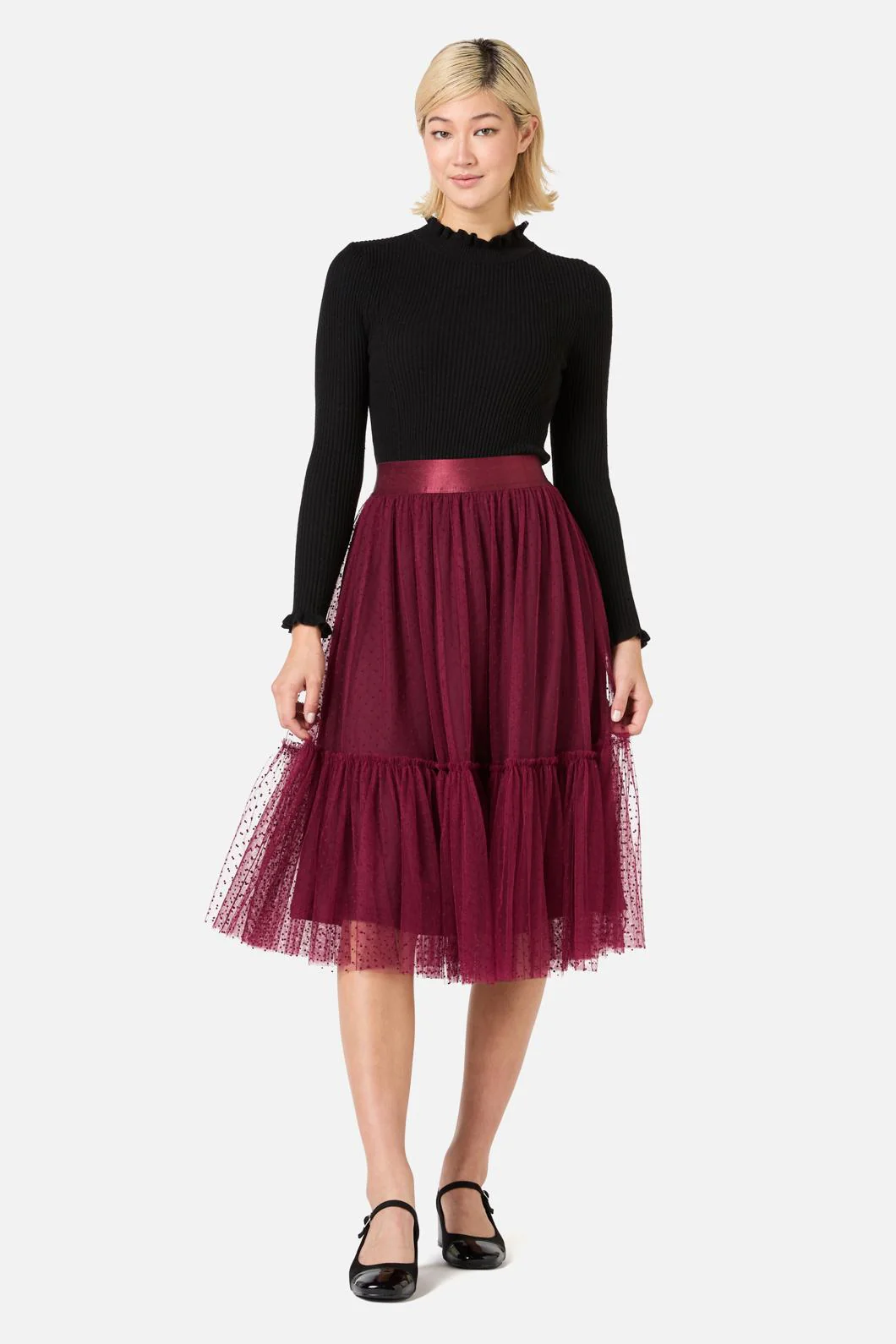 Keira Tulle Midi Skirt