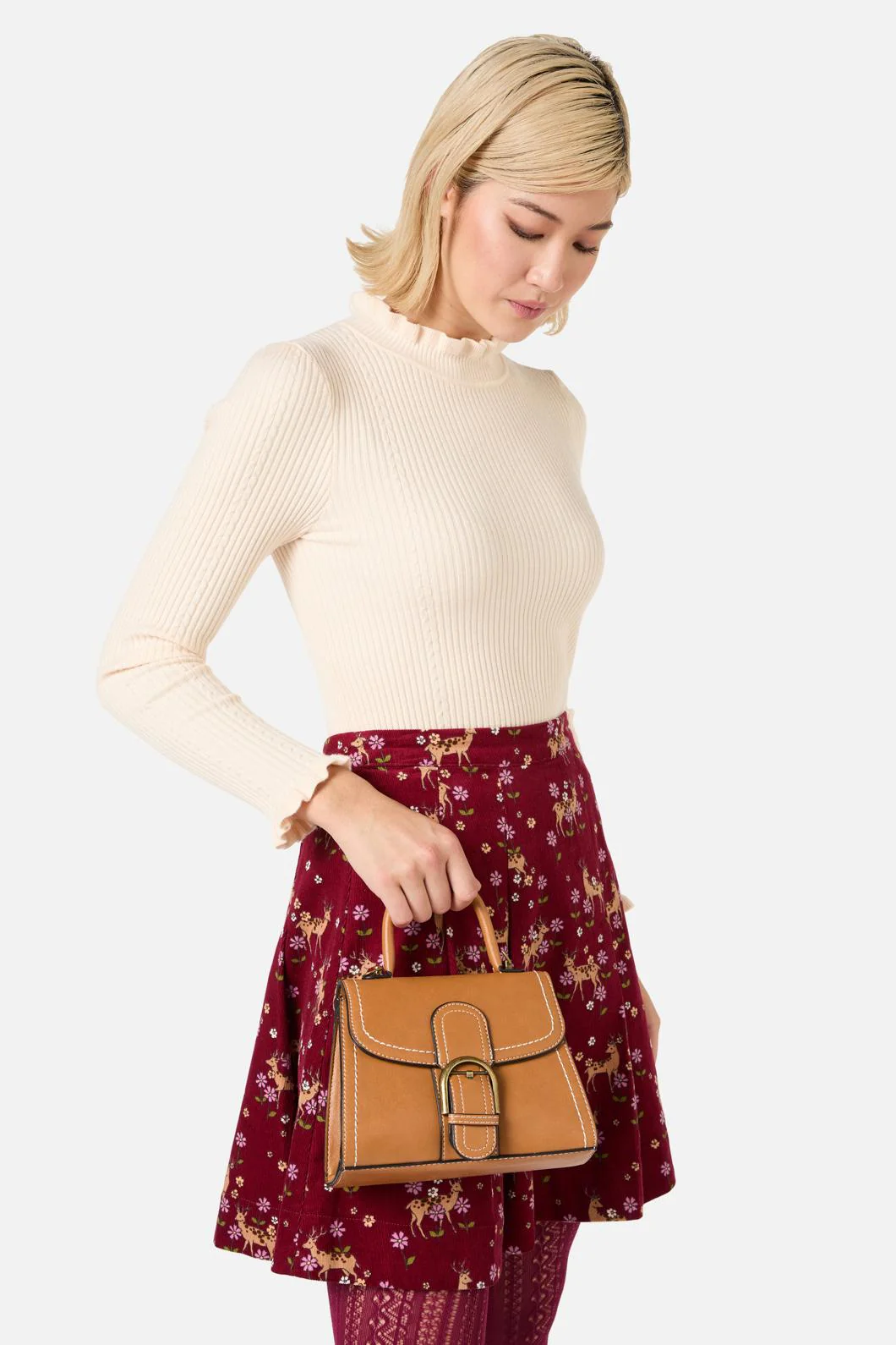 Tan Buckle Handbag