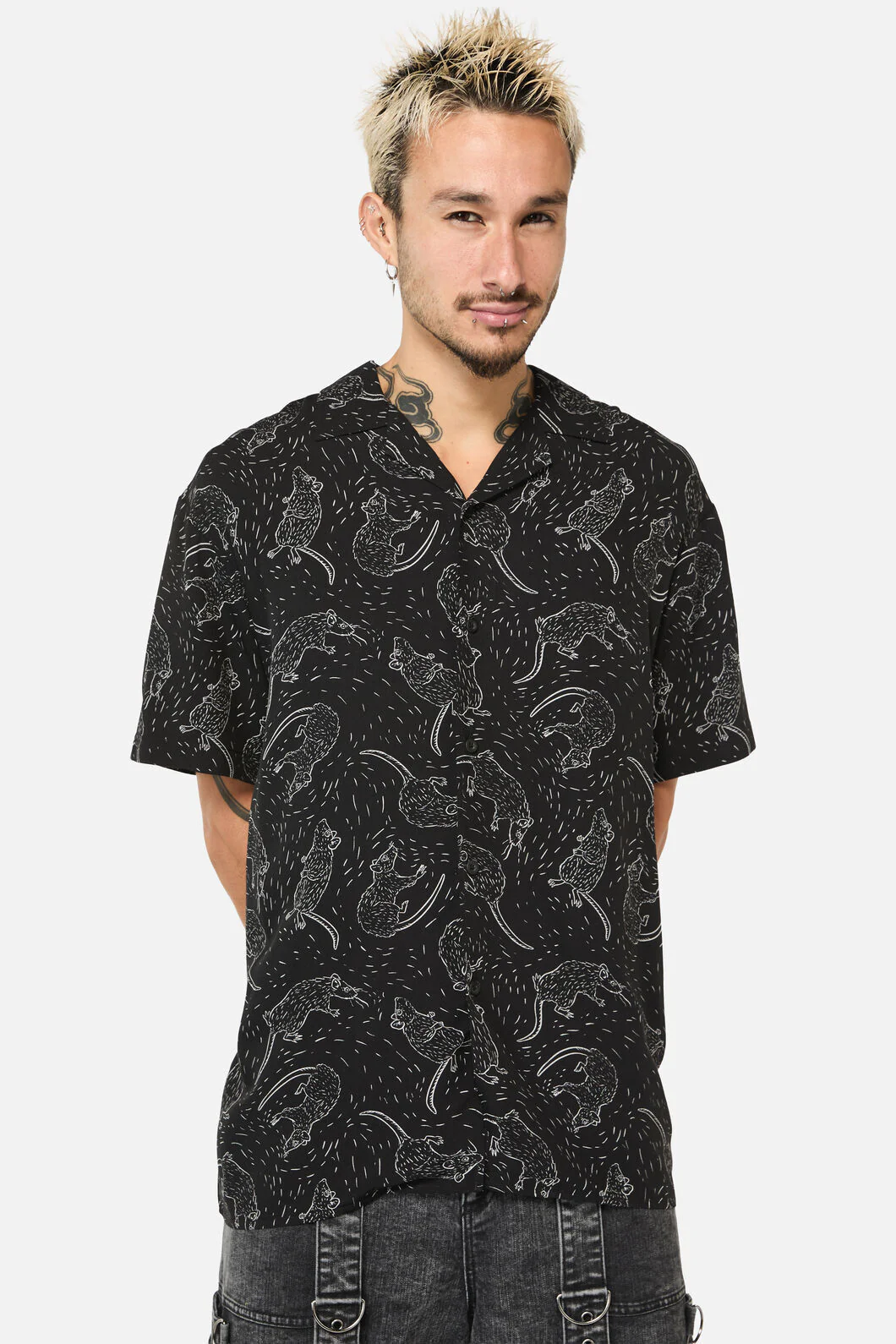 Ratbag Grunge Print SS Shirt