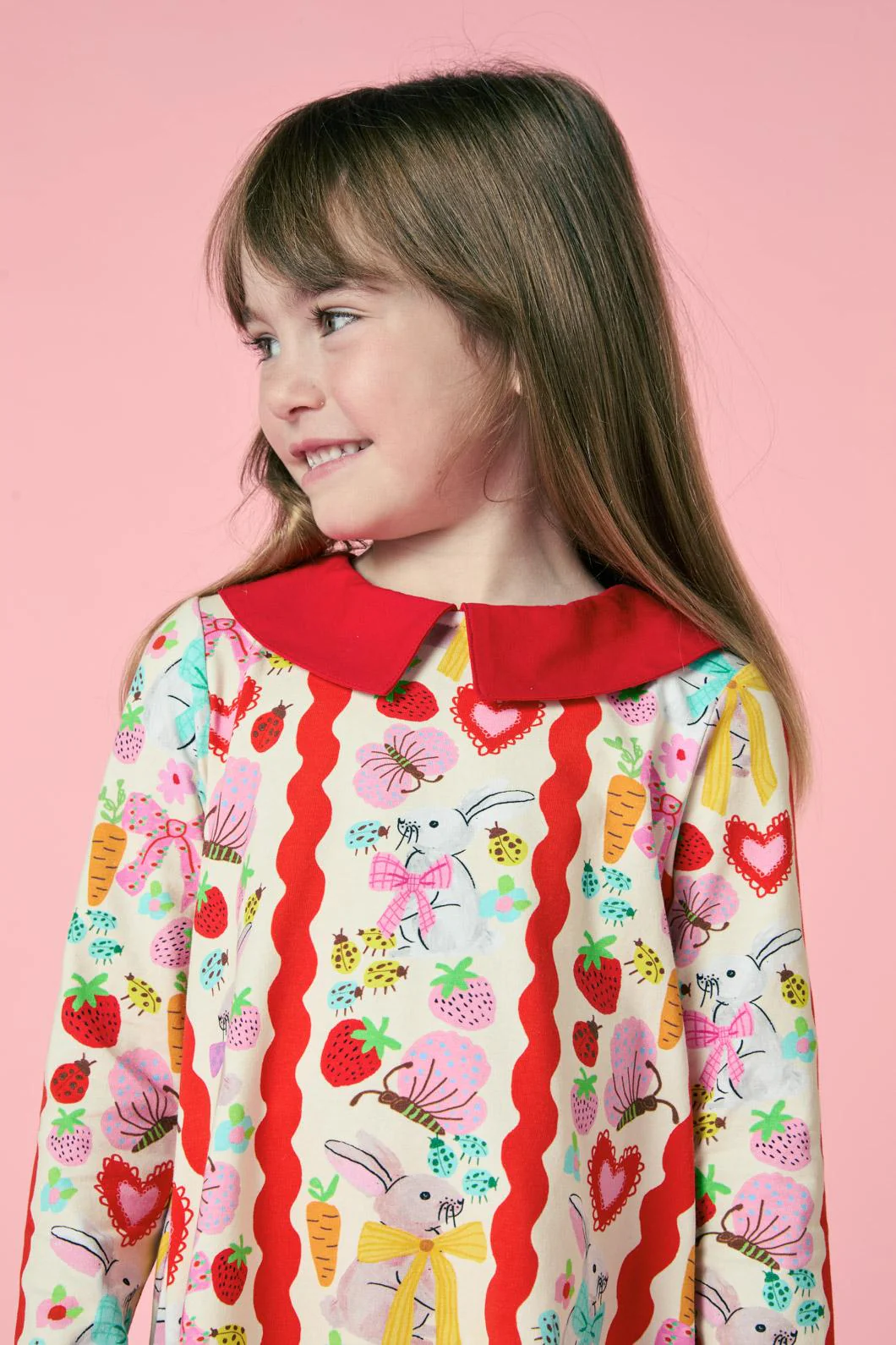 Bunny Stripe Kids Dress