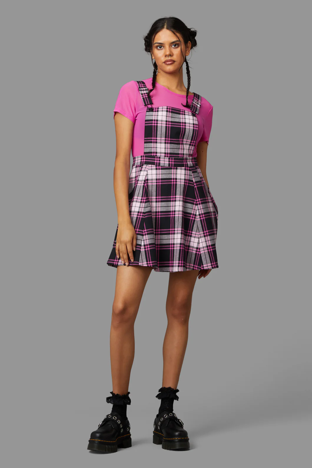 Posh Tartan Pinafore
