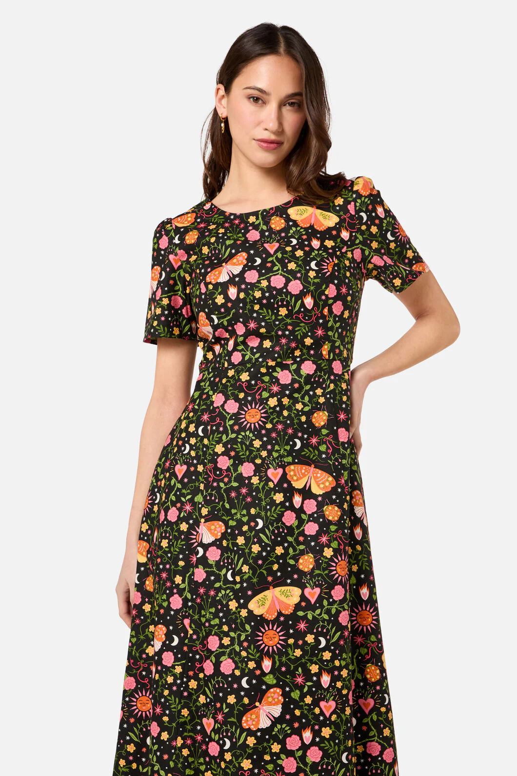 Folk Art Midi Dress