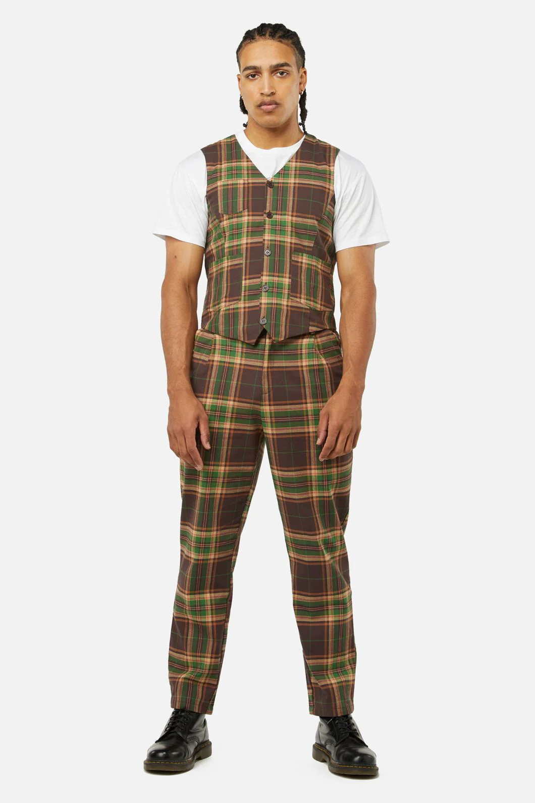 Triassic Tartan Pocket Vest