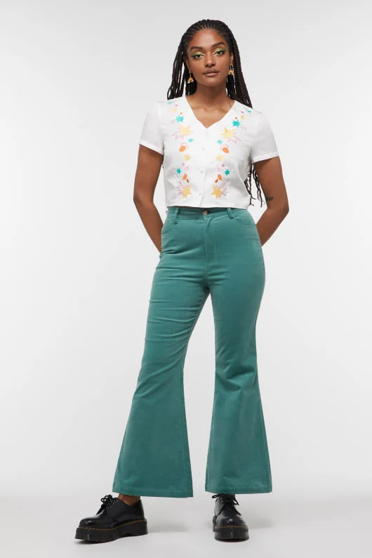 Bush Magic Embroidered Top