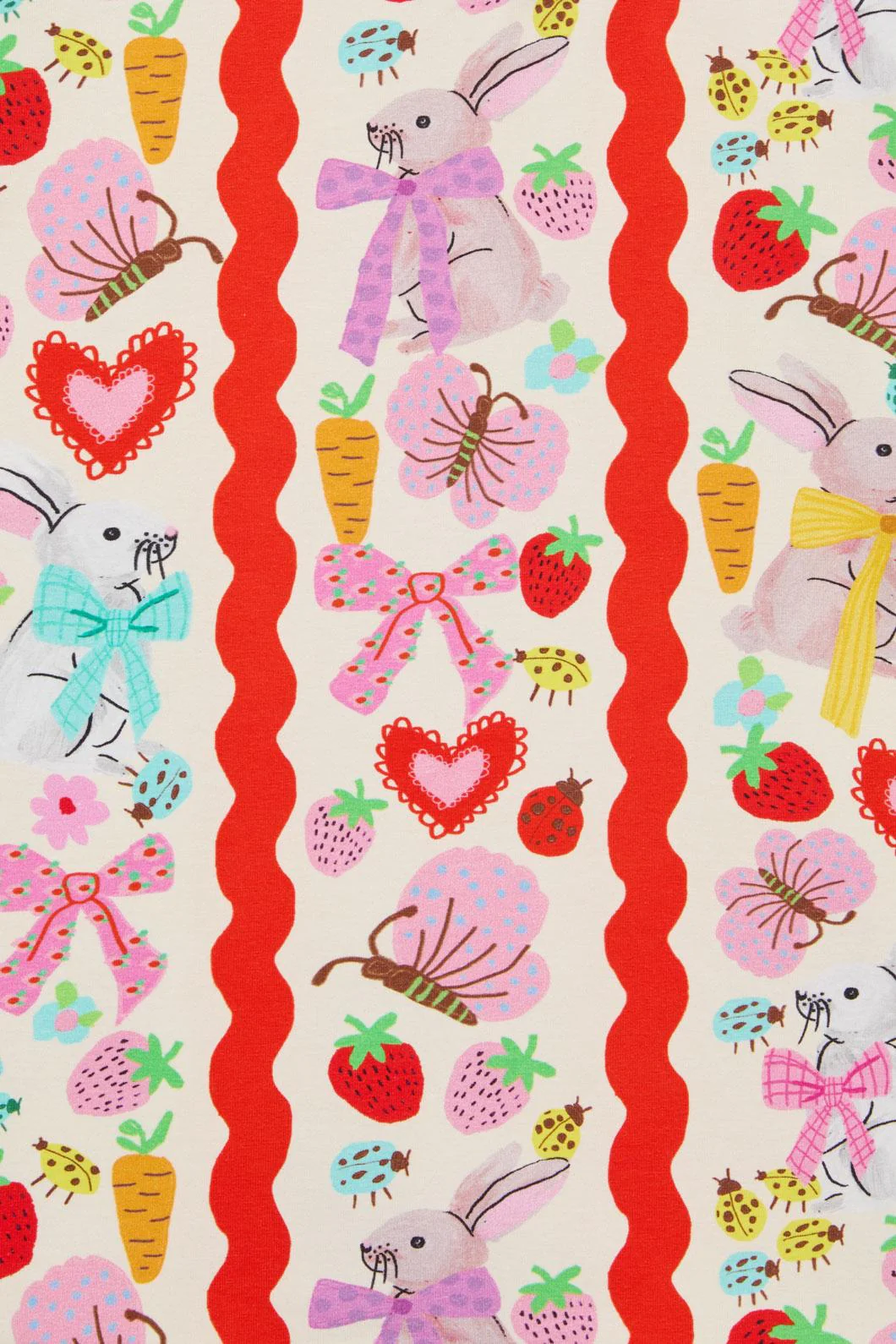 Bunny Stripe Kids LS Tee