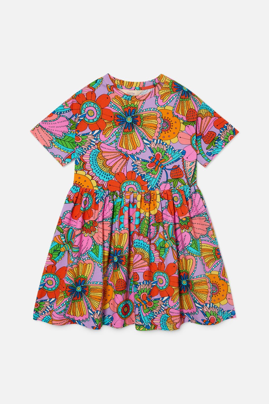 Paisley Floral Kids Dress