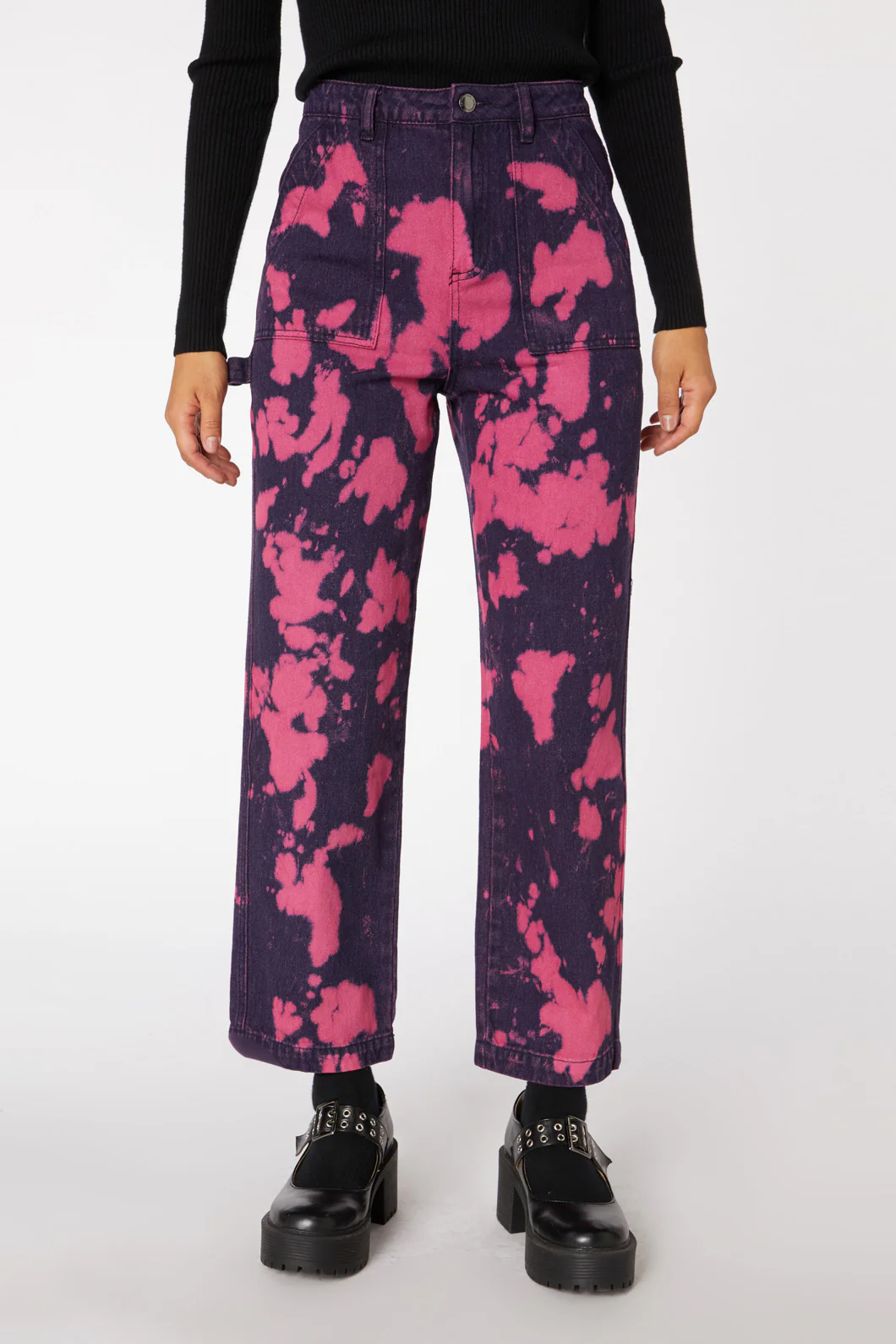 Tie Dye Denim Straight Jean